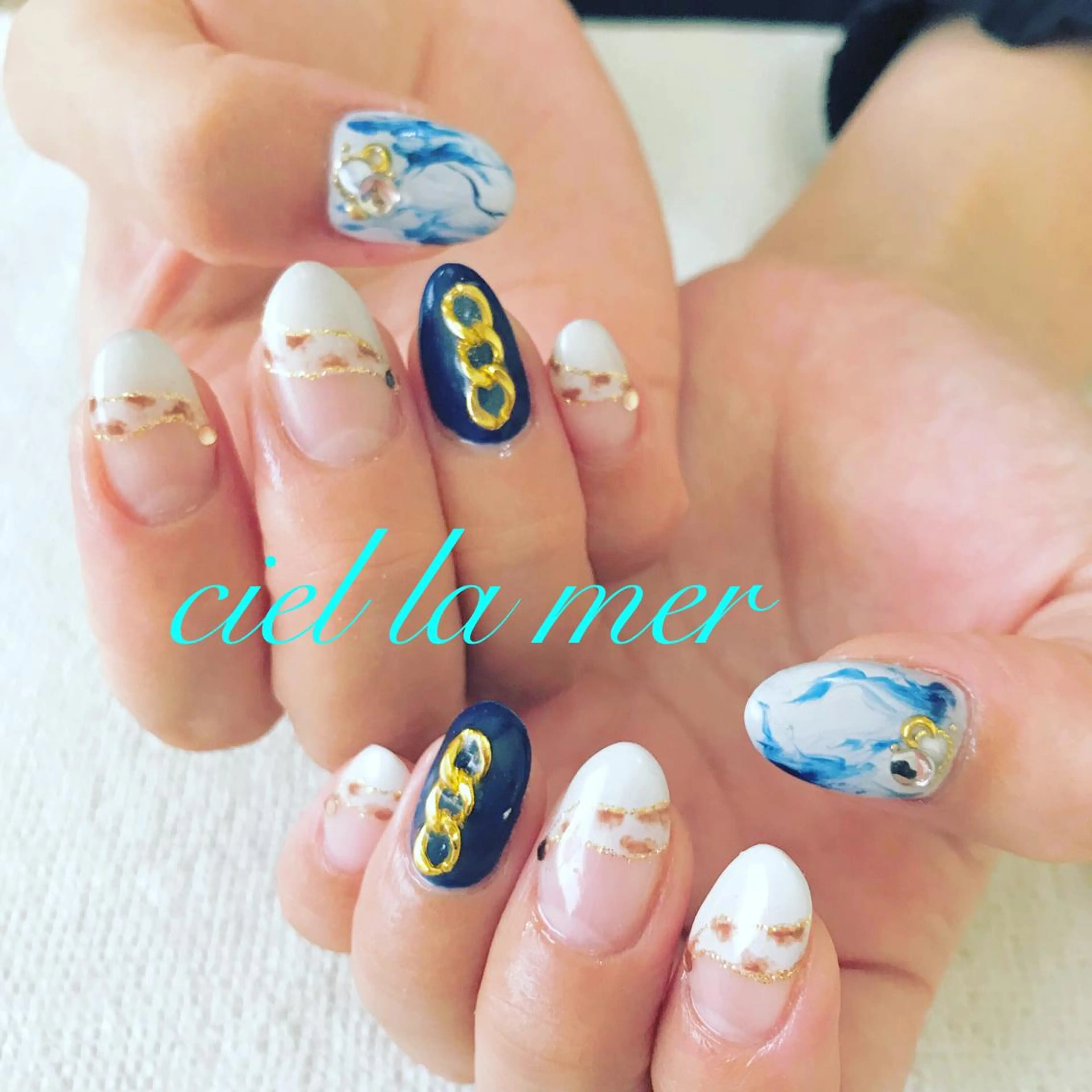 ネイル ハンドネイル フットネイル ciel la merのネイルデザイン