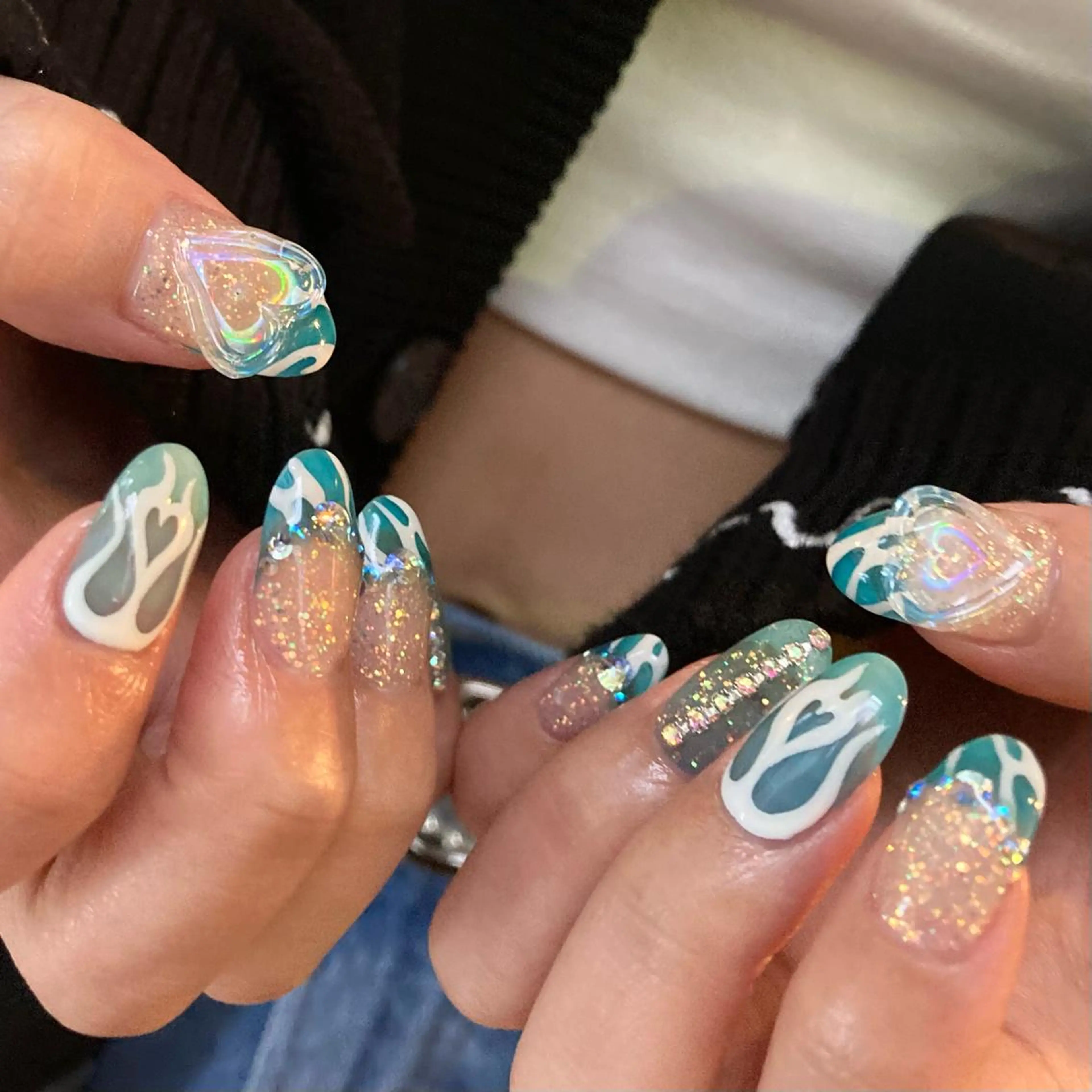 ネイル ハンドネイル フットネイル kana/モード ・グランジ໒꒱のネイルデザイン