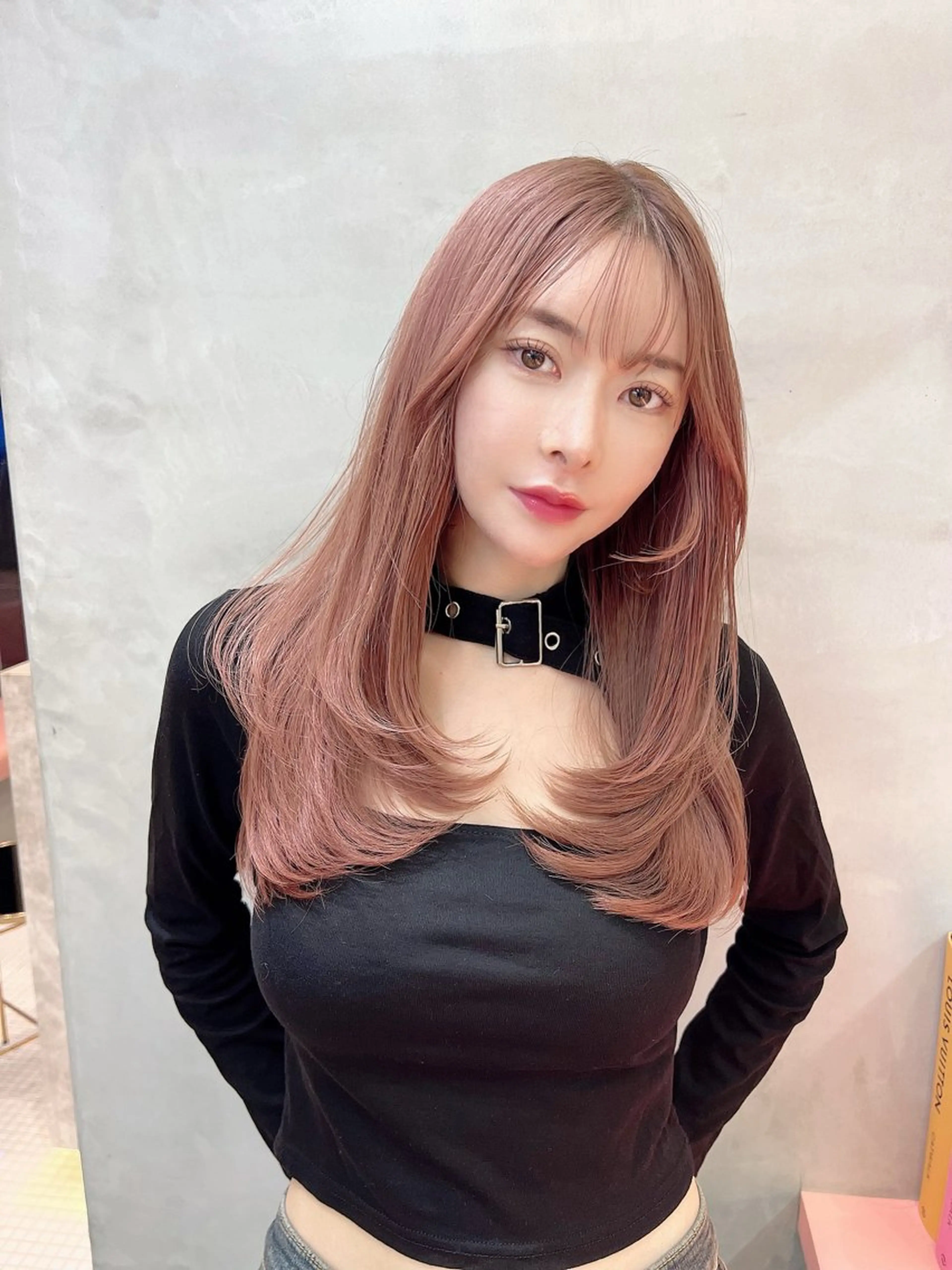 ロング カラー カット ヘアカラー トリートメント レイヤーカット /透明感カラー西田のヘアスタイル