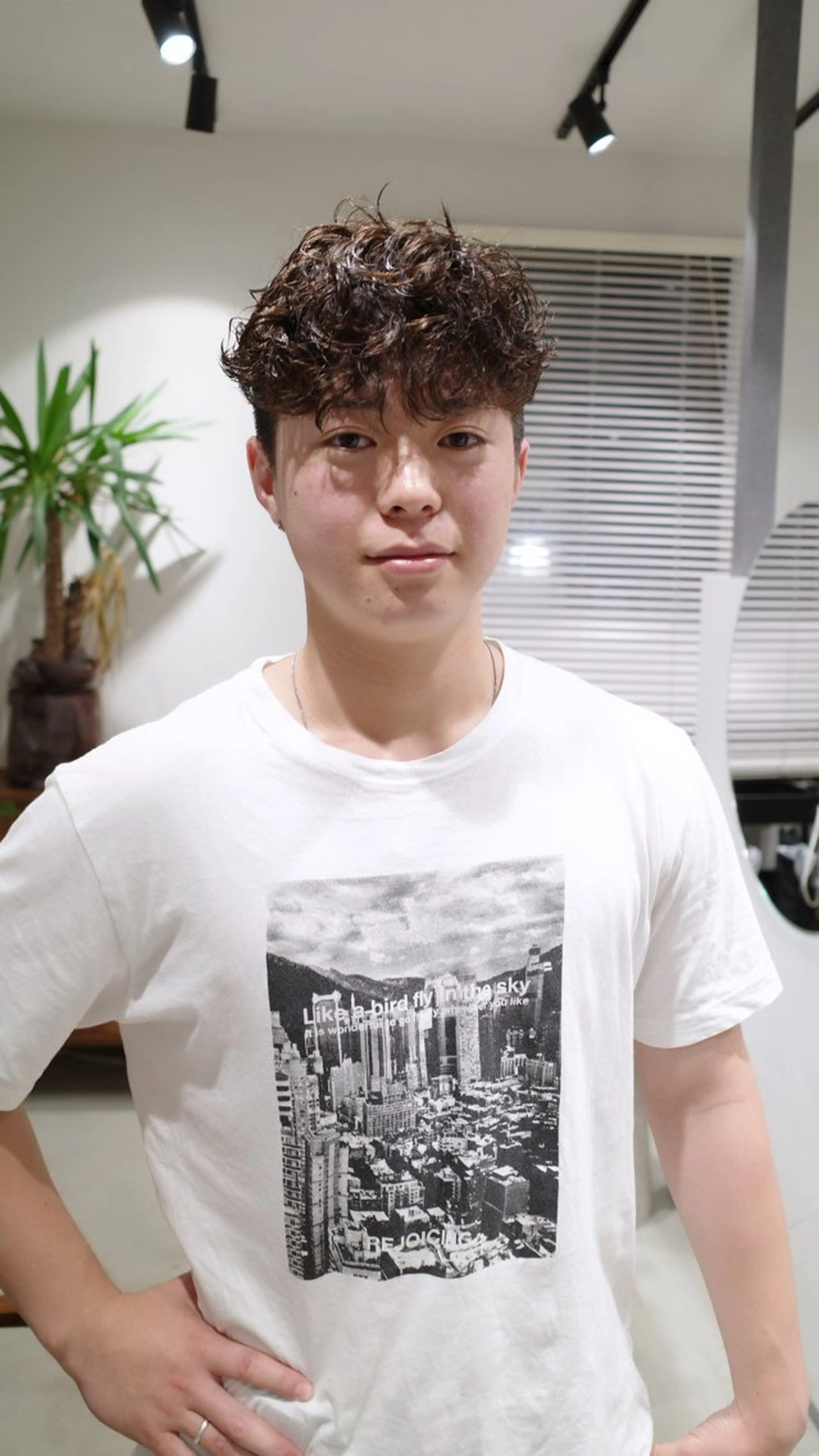 パーマ メンズ ボブ/レイヤー /河内温太のヘアスタイル