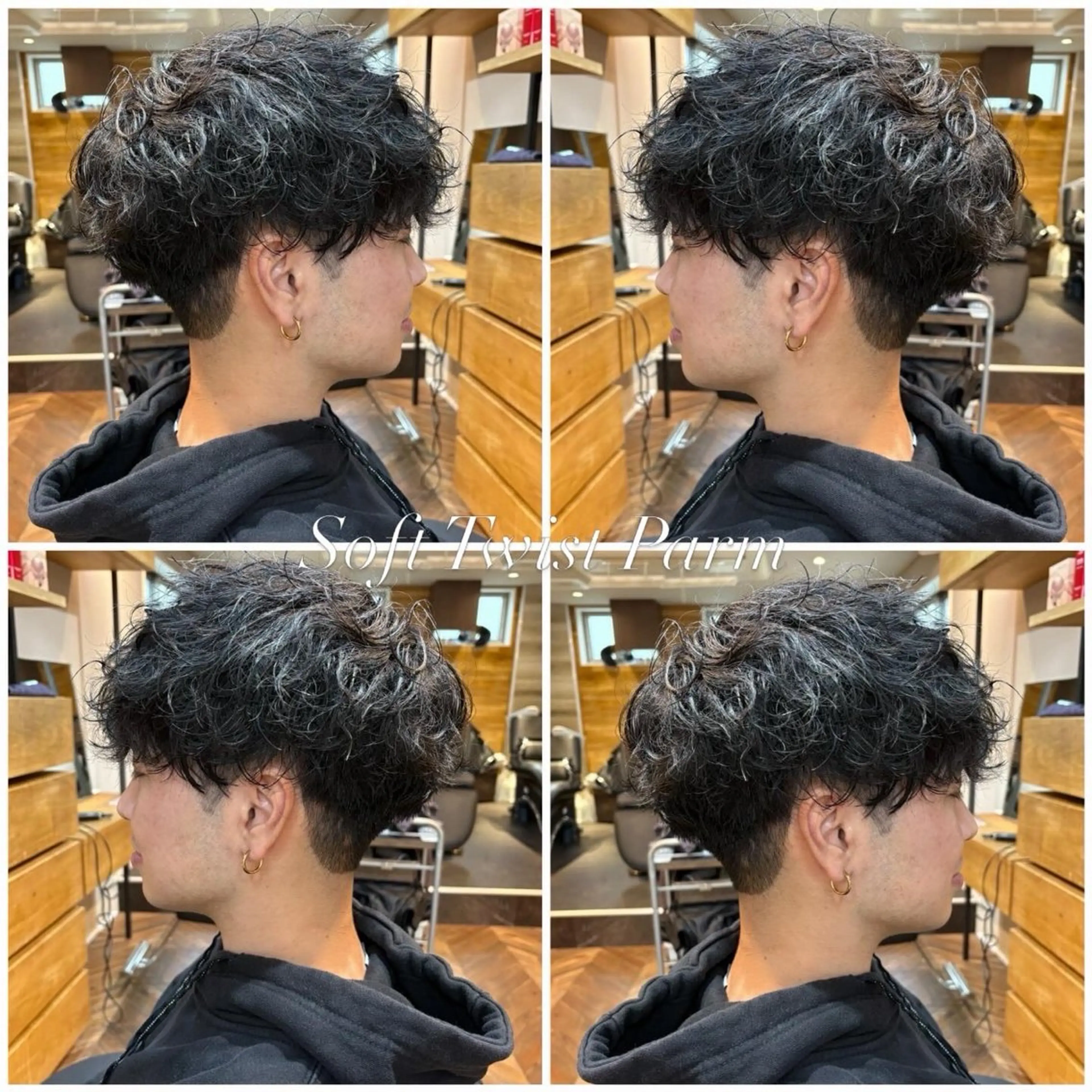 『メンズ限定』カット+パーマ+フルカラーの写真