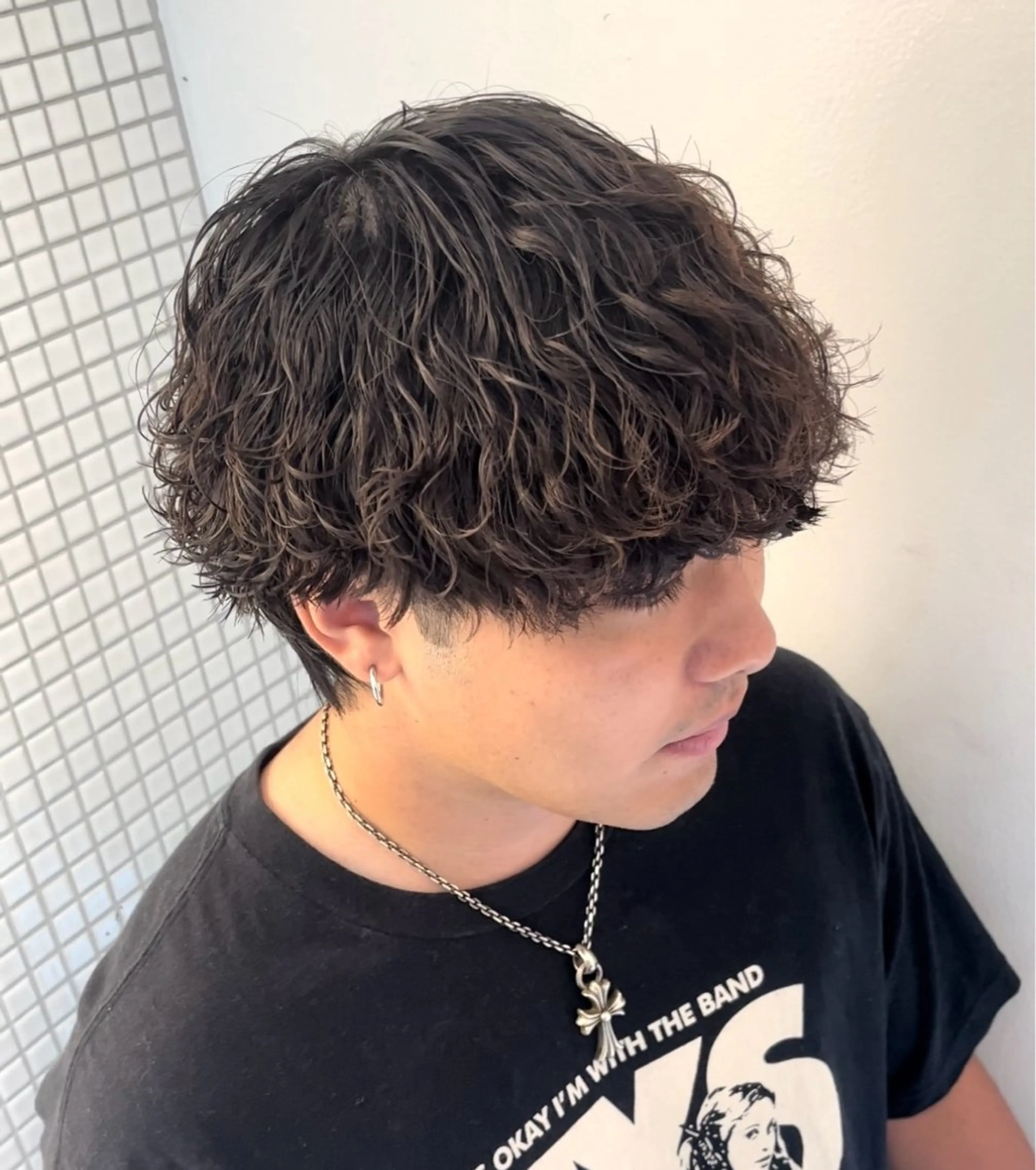 パーマ メンズ カット パーマ 🦋女子ウケメンズ パーマYUI🦋のヘアスタイル