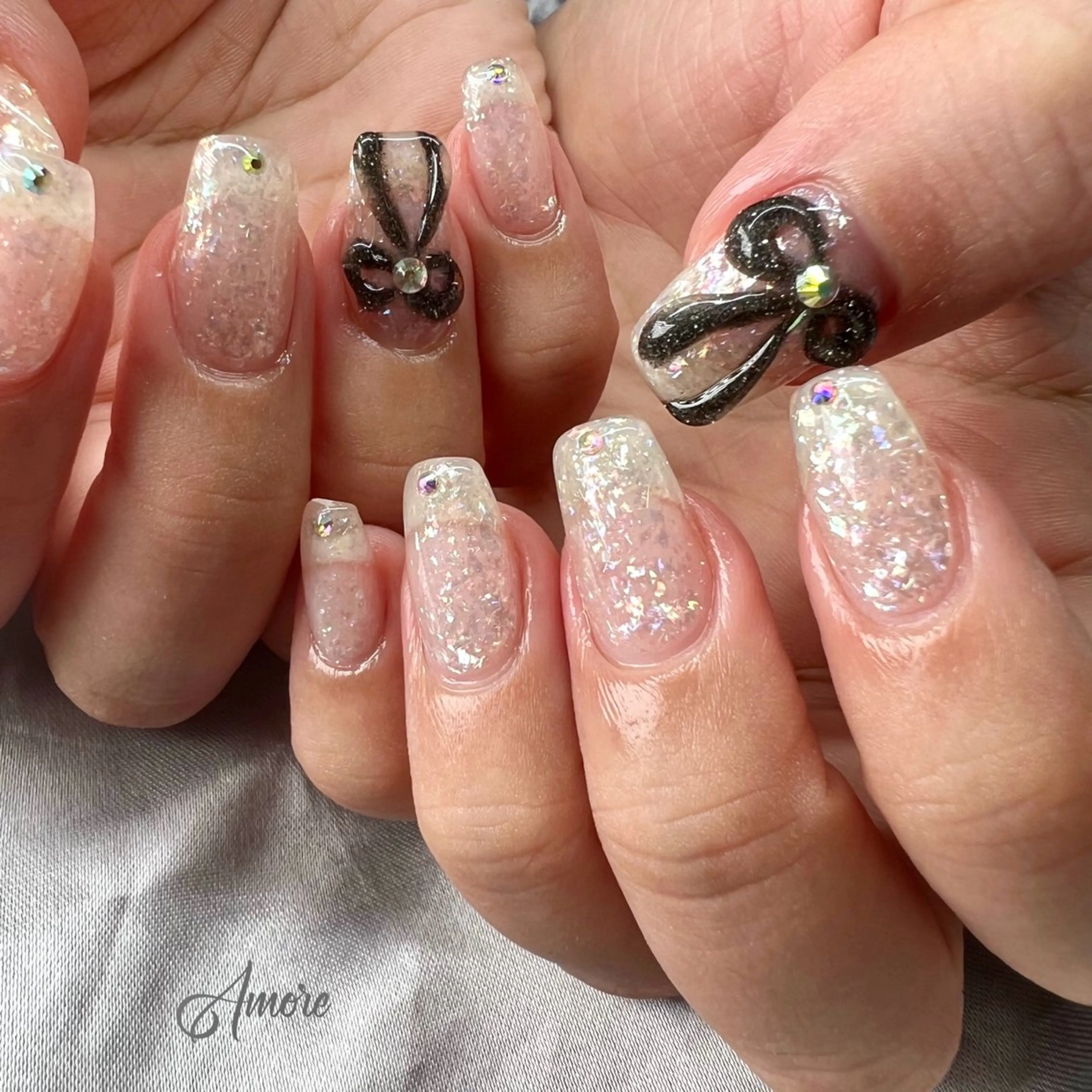 ネイル ジェルネイル 韓国ネイル パラジェル You kyehwaのネイルデザイン