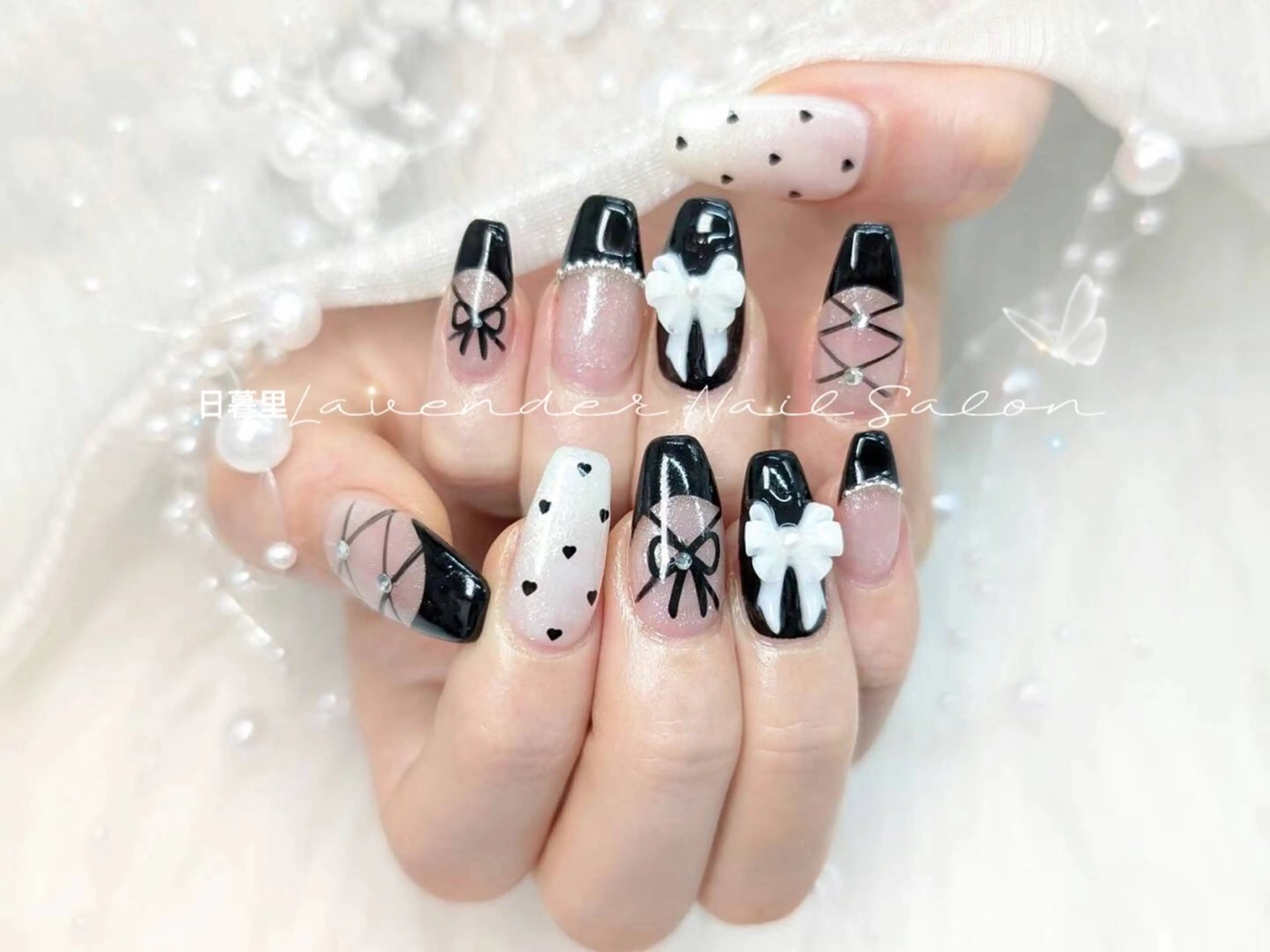 ネイル ハンドネイル ラベンダー💖日暮里 ルル💖ネイルのネイルデザイン