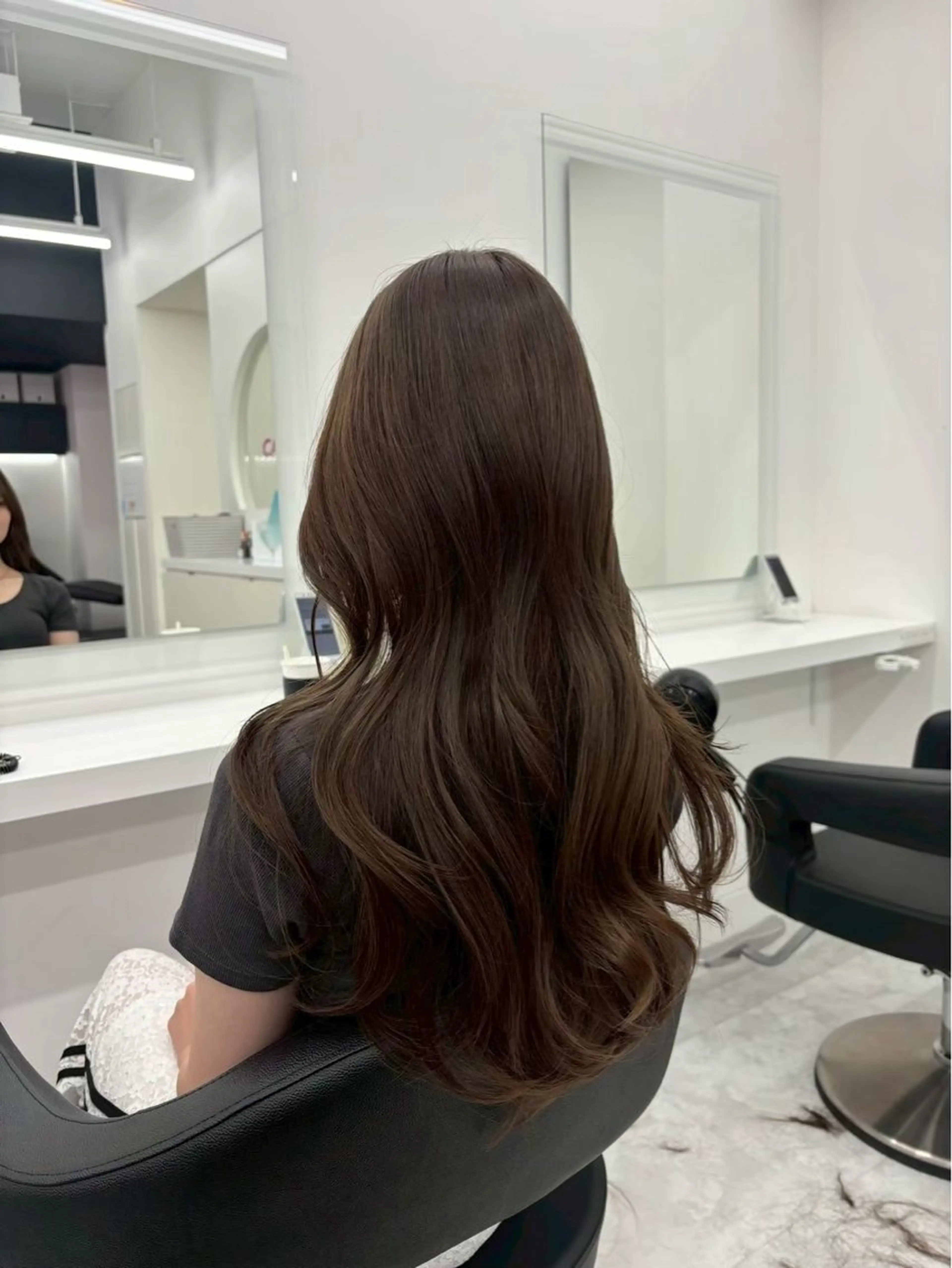 ロング カラー ヘアカラー トリートメント モデル募集💙韓国 スタイル💙亜子のヘアスタイル