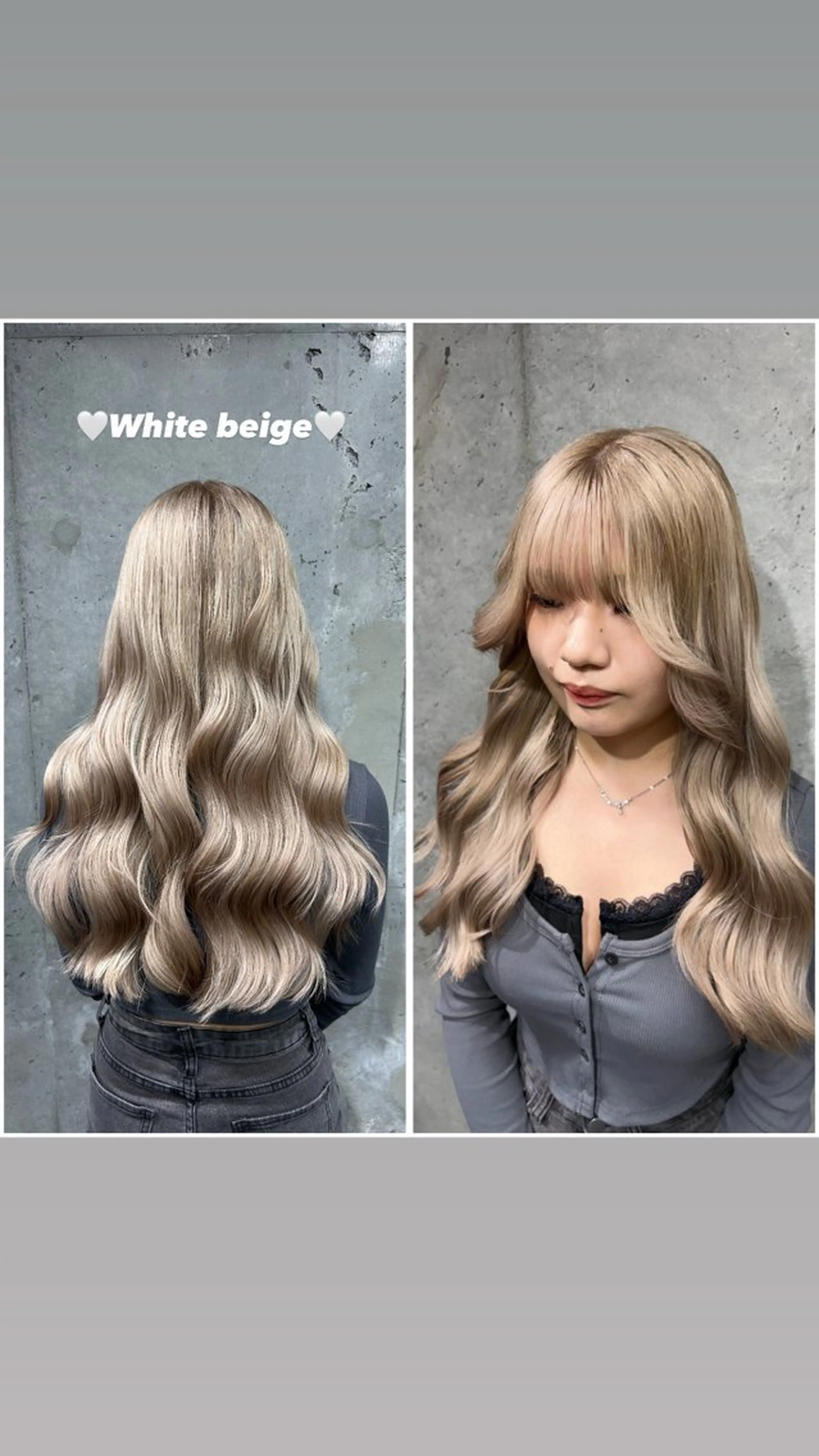 ロング カラー ブリーチ カット ヘアカラー 茅ヶ崎/ハイトーン/ Ramuのヘアスタイル