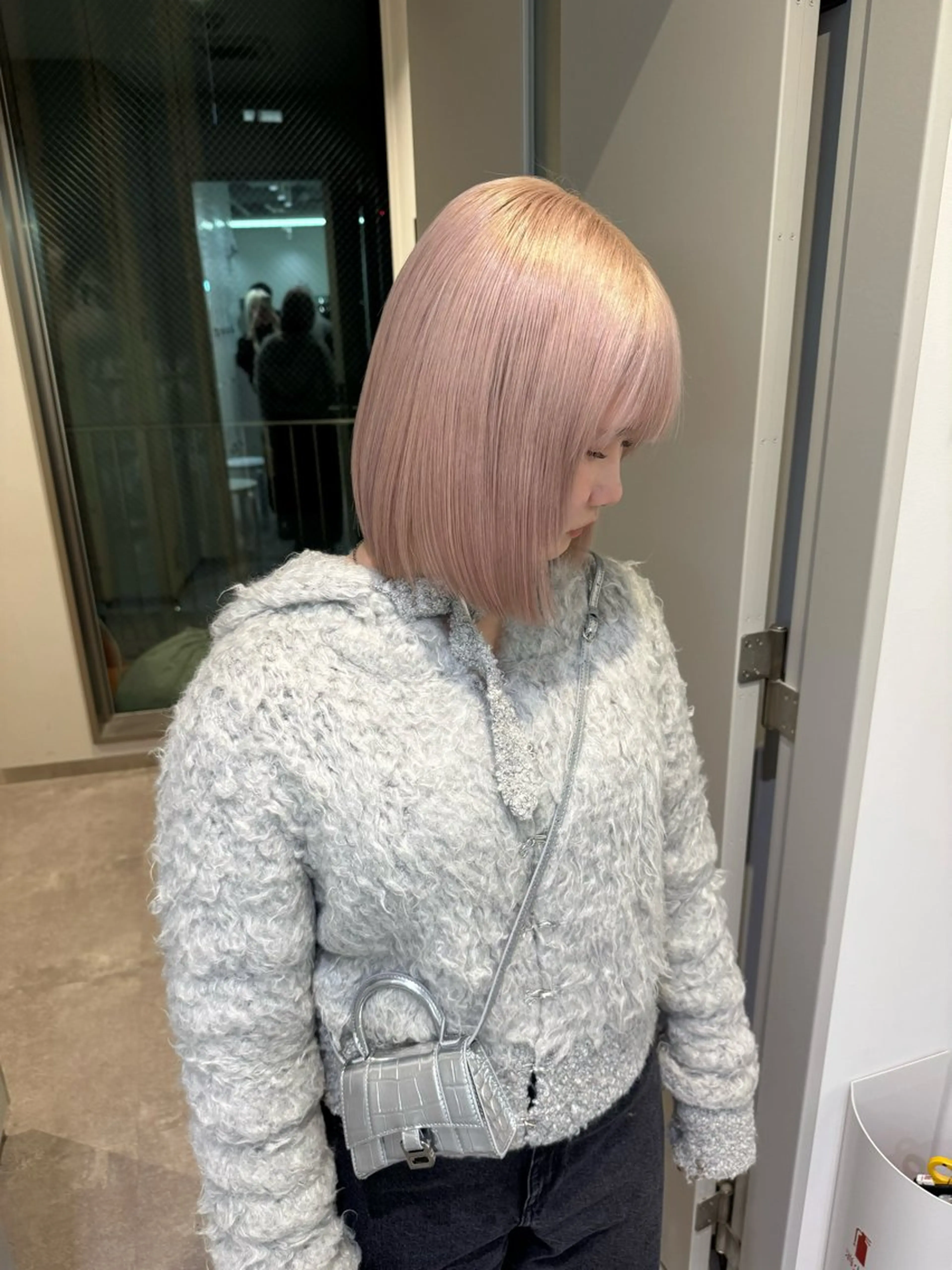 ミディアム カラー ハイトーン/ピンク カラー/めい🎀のヘアスタイル