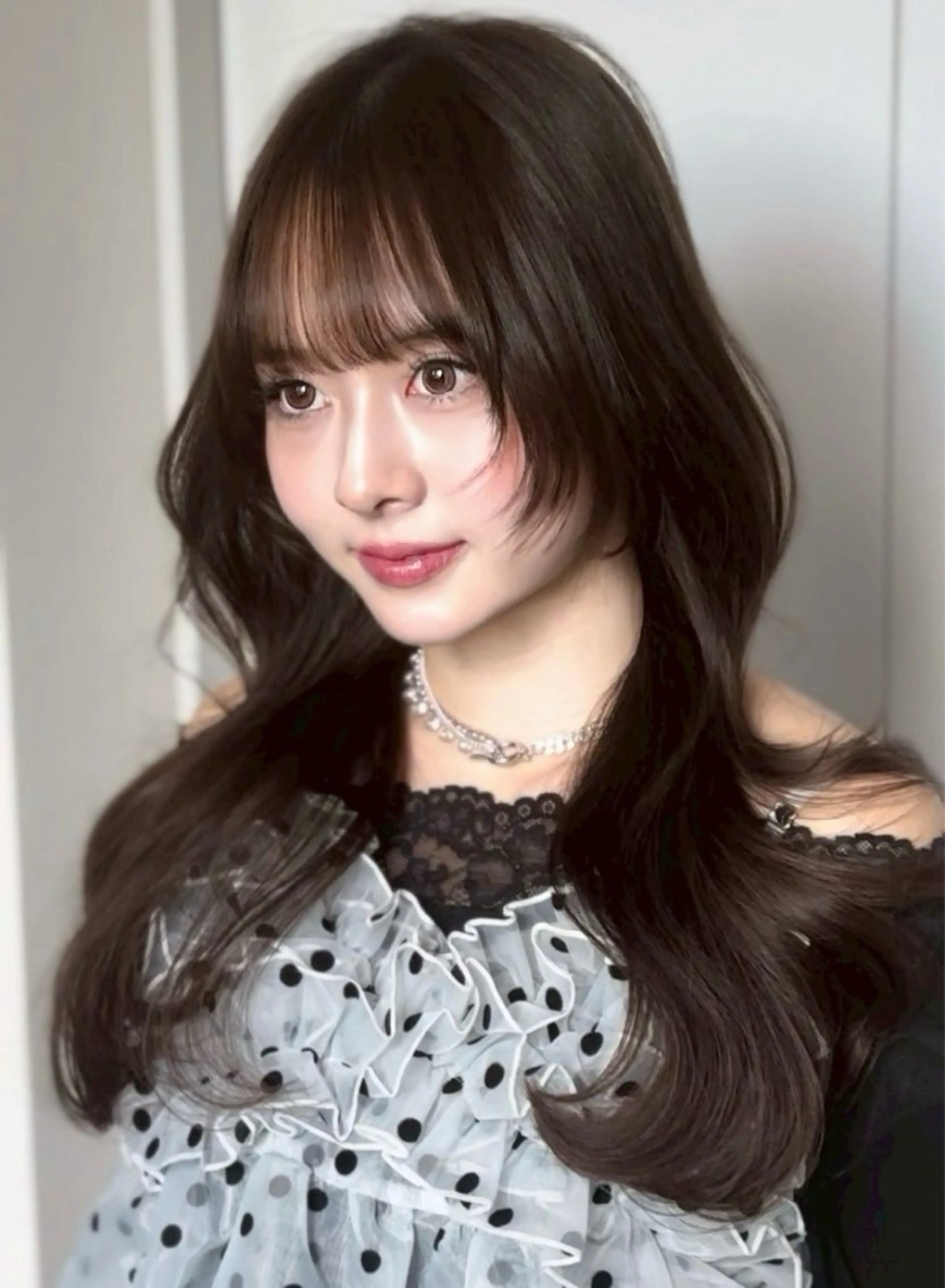 ロング ヨシンモリ レイヤーカット 小顔カット Lond表参道店所属・うる艶縮毛カラー✨ たいよう☀️のヘアスタイル