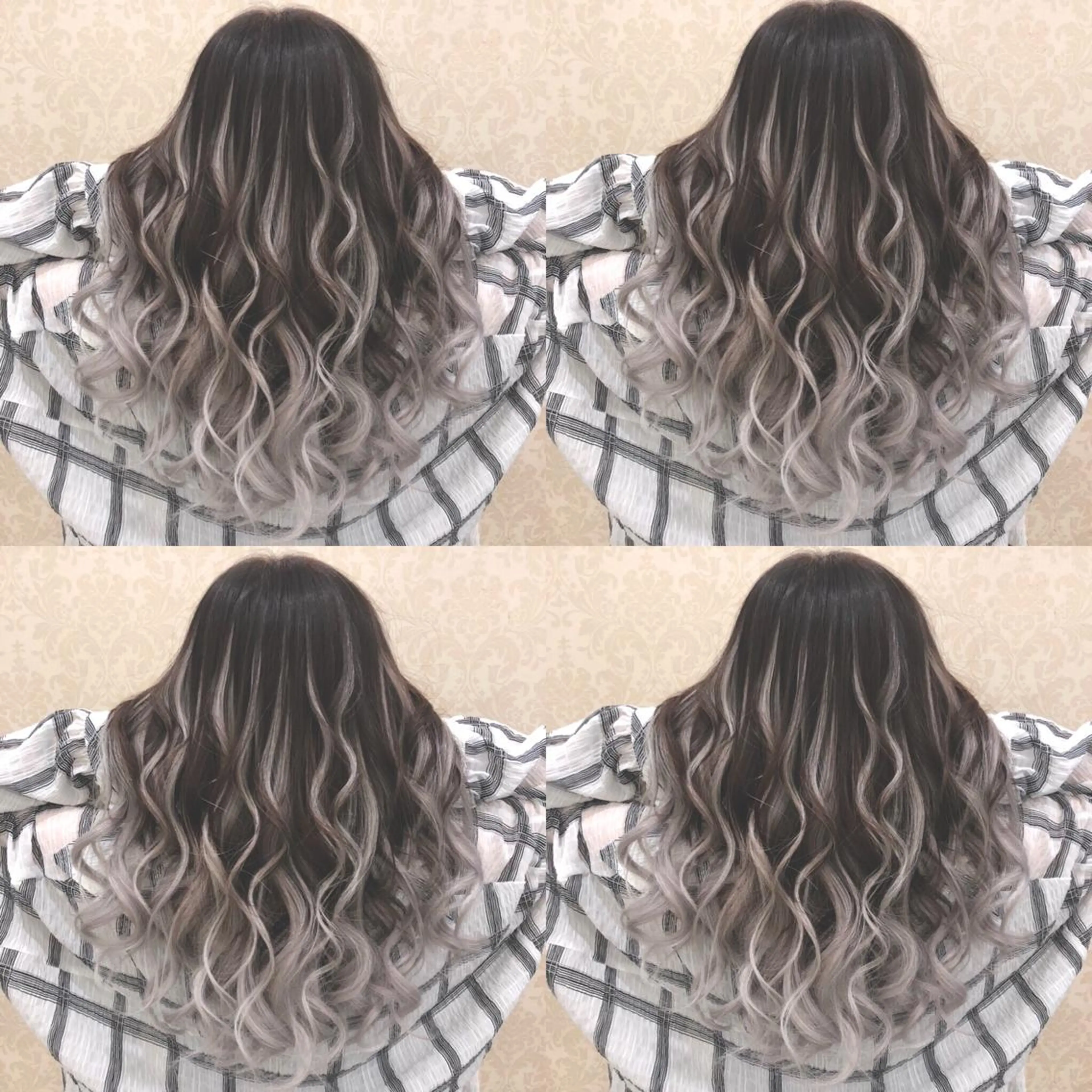 ロング カラー シールエクステ バレイヤージュ エクステ レイヤーカット 🌷MAYU 🌷のヘアスタイル