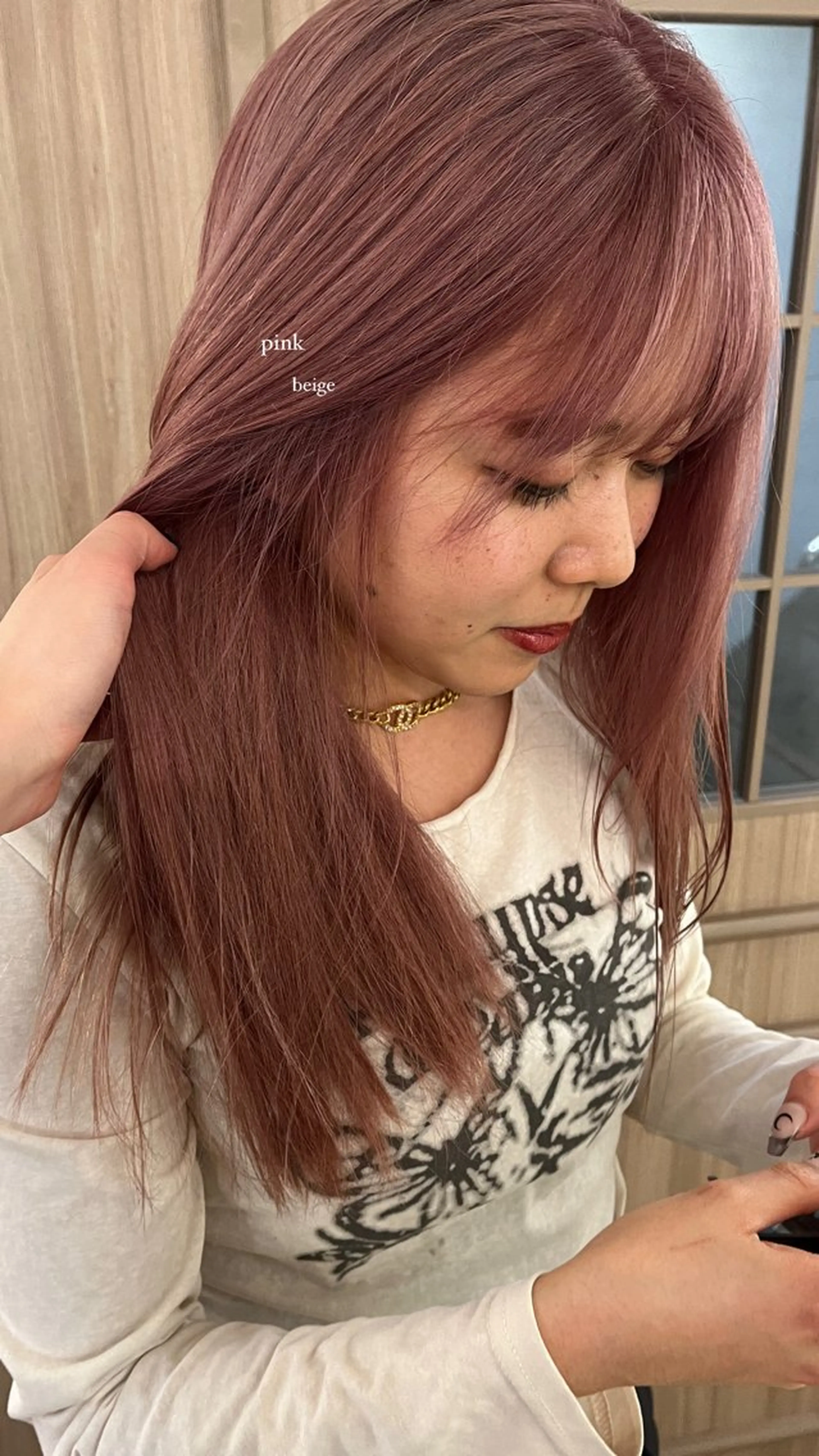 セミロング カラー Garland  Ginza所属・モモ🍑 レイヤー/ボブ/暖色のヘアスタイル