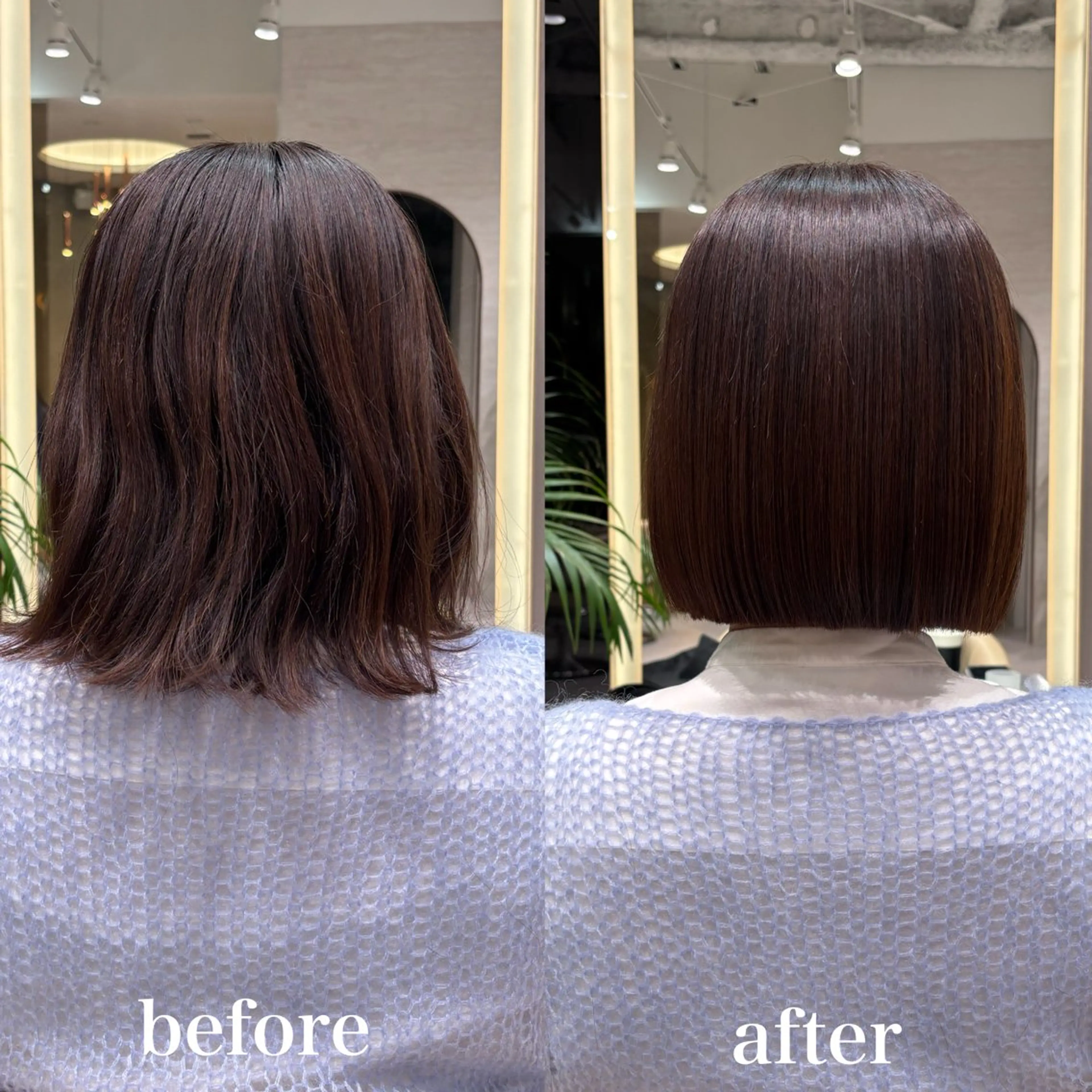 ショート カット 縮毛矯正 トリートメント 💖ボブ/髪質改善 顔周りレイヤー/ユイのヘアスタイル