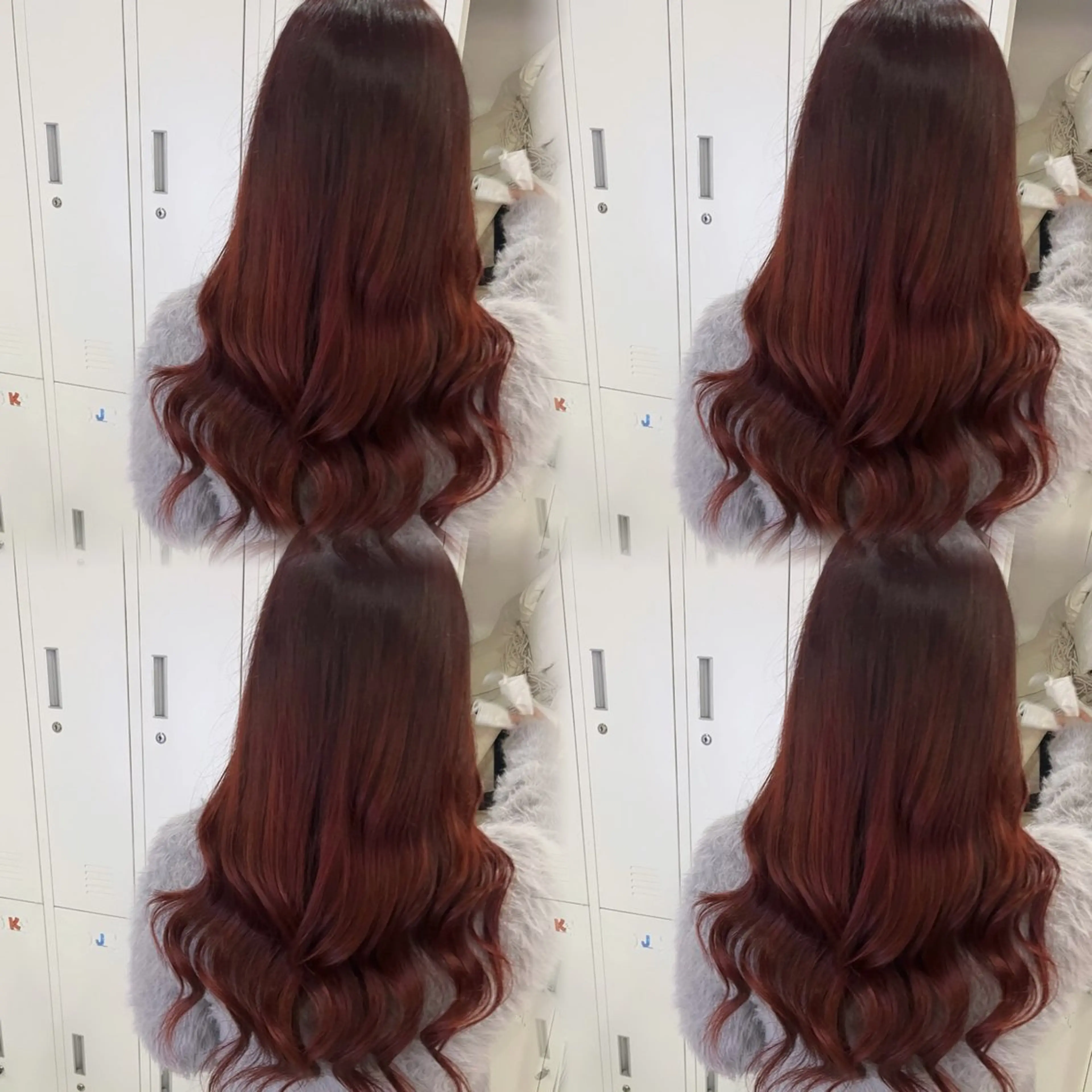 ロング カラー ヘアカラー トリートメント 🦋REISA🦋 エクステ×ハイトーンのヘアスタイル