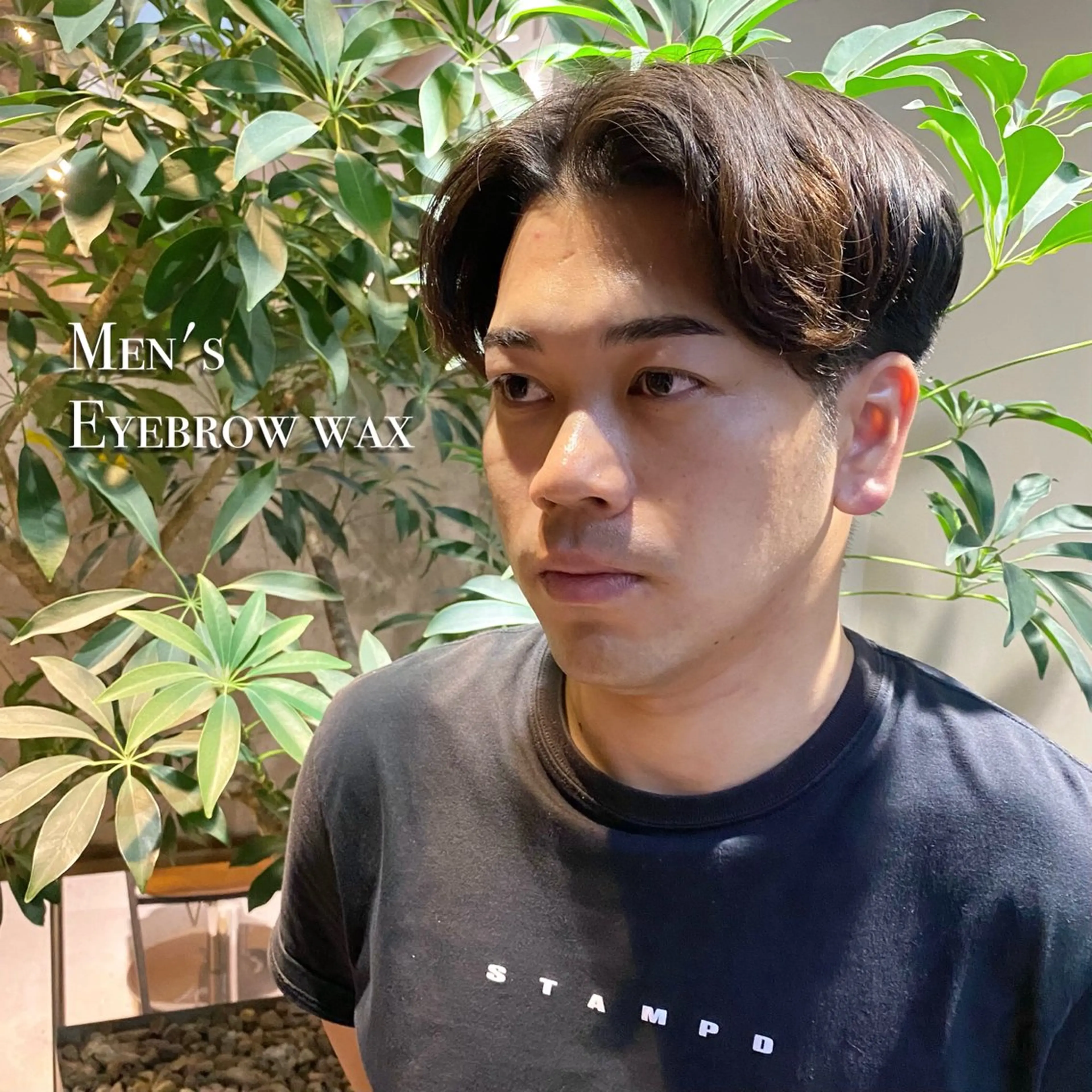 メンズ アイブロウ ワックス脱毛 MAQUM Rinoのマツエク・マツパデザイン