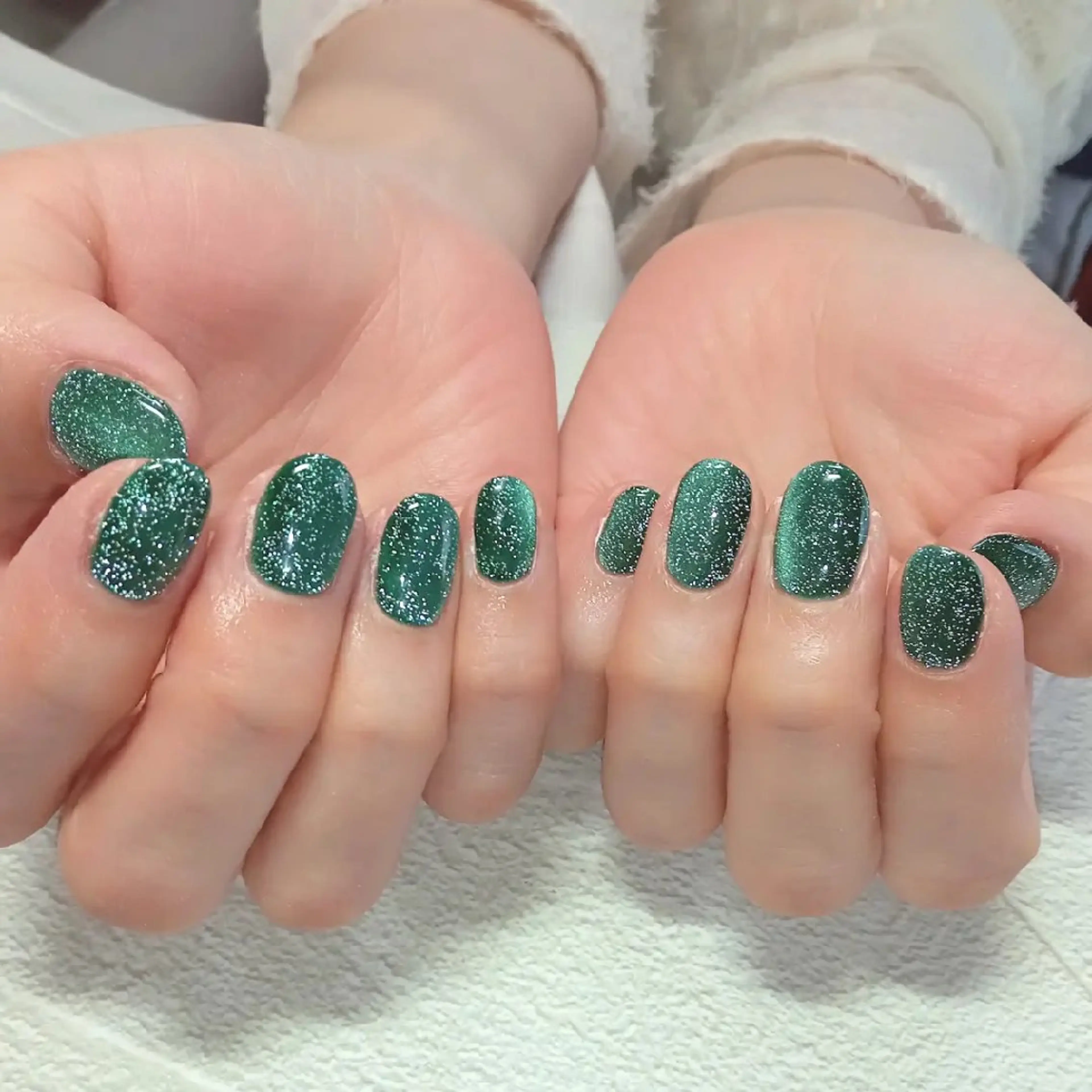 ネイル フラッシュネイル フラッシュマグ ハート キラキラネイル マグネットネイル ハンドネイル flure de neige yukiのネイルデザイン