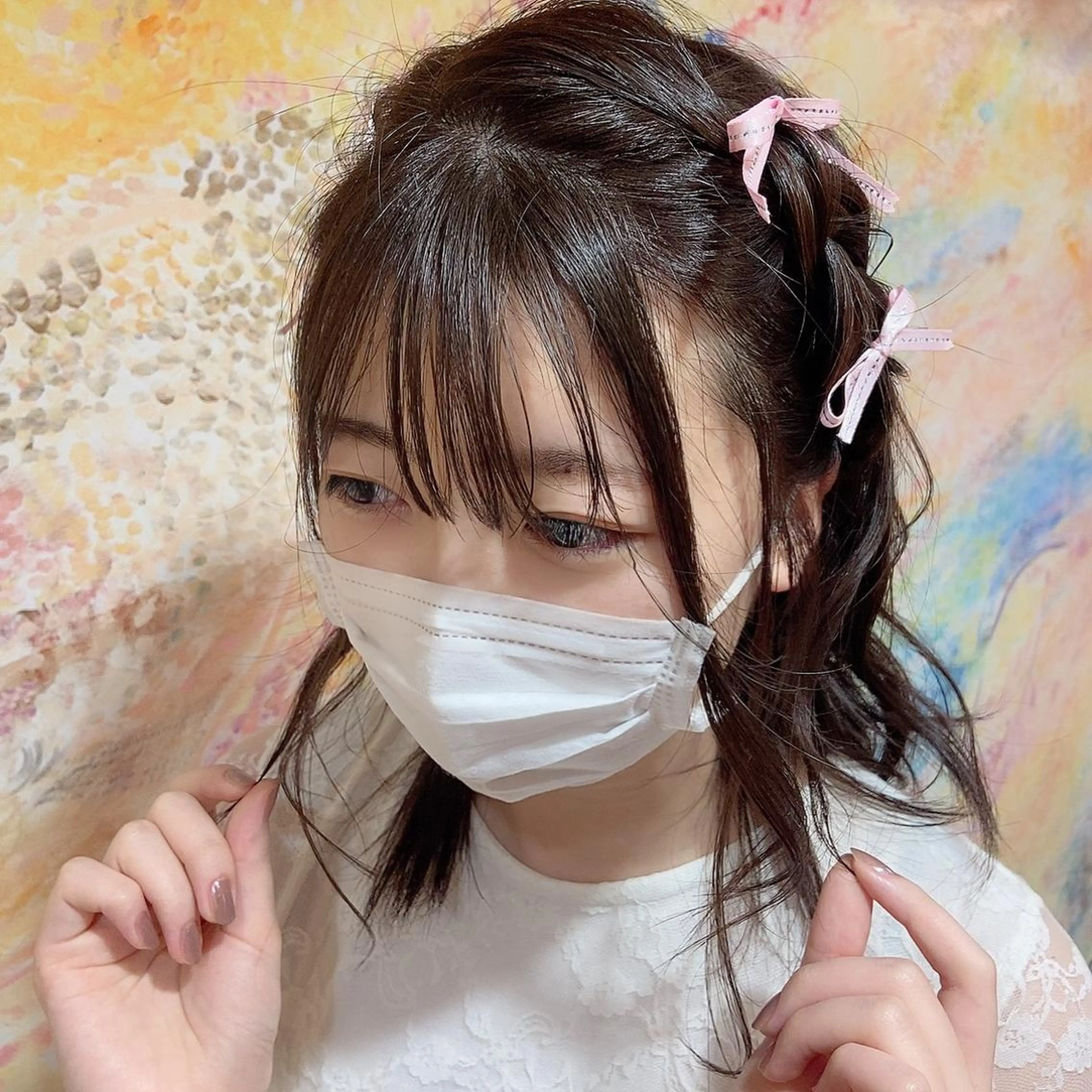 ミディアム カラー ヘアアレンジ SALOWIN 新宿三丁目East所属・縮毛矯正/艶カラー /美髪/ﾒｸﾞﾐのヘアスタイル