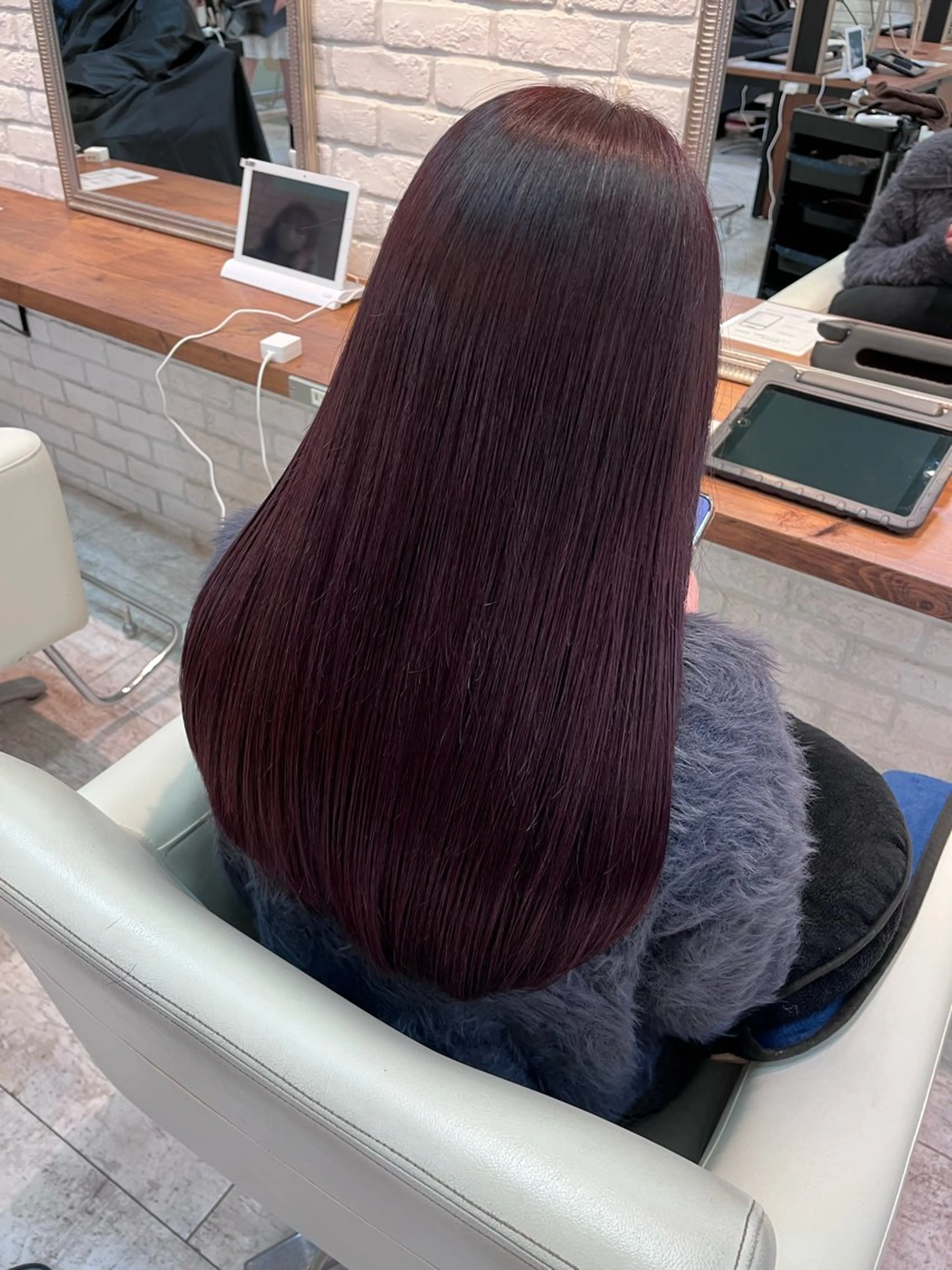 ロング カラー ブリーチ ダブルカラー ブリーチなしカラー カット ヘアカラー トリートメント ブリーチなし/ レイヤー🌿runaのヘアスタイル