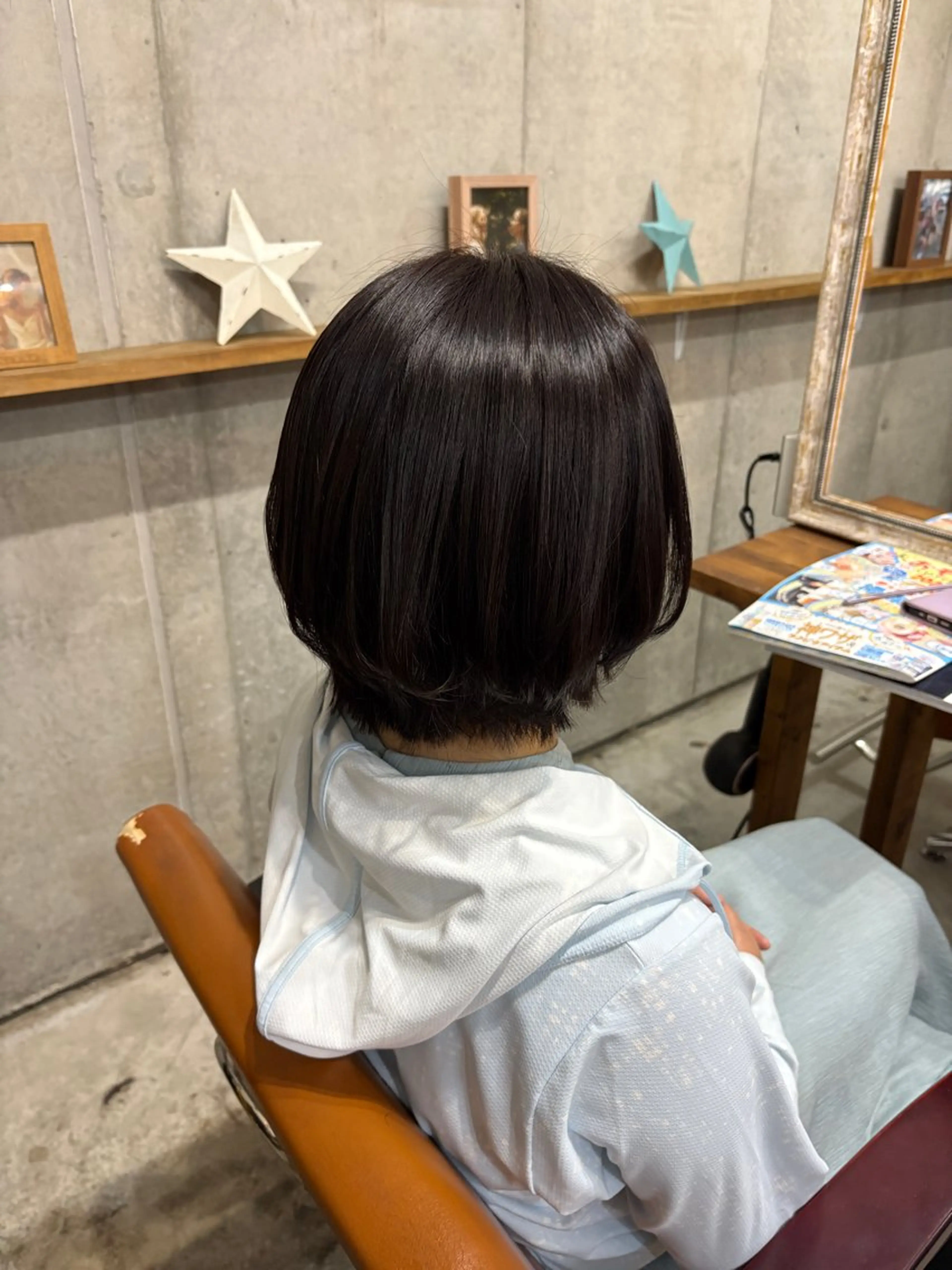 ミディアム ボブレイヤー ボブ レイヤーカット カット ヘアカラー Trip 香椎所属・Yukino/ 透明カラー🫧のヘアスタイル