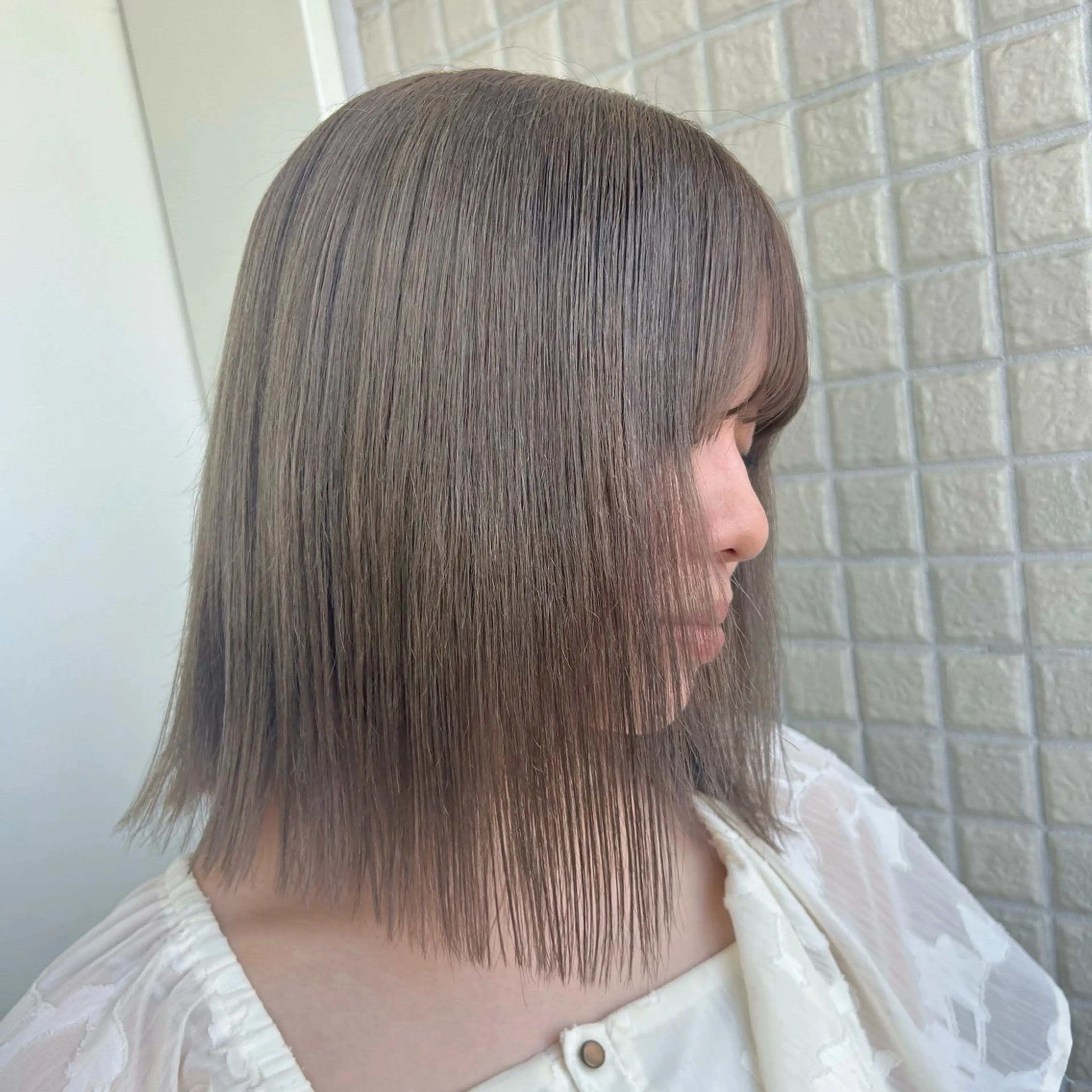 ミディアム カラー 艶カラー/縮毛矯正/ ケア/アレンジ/桜悠のヘアスタイル