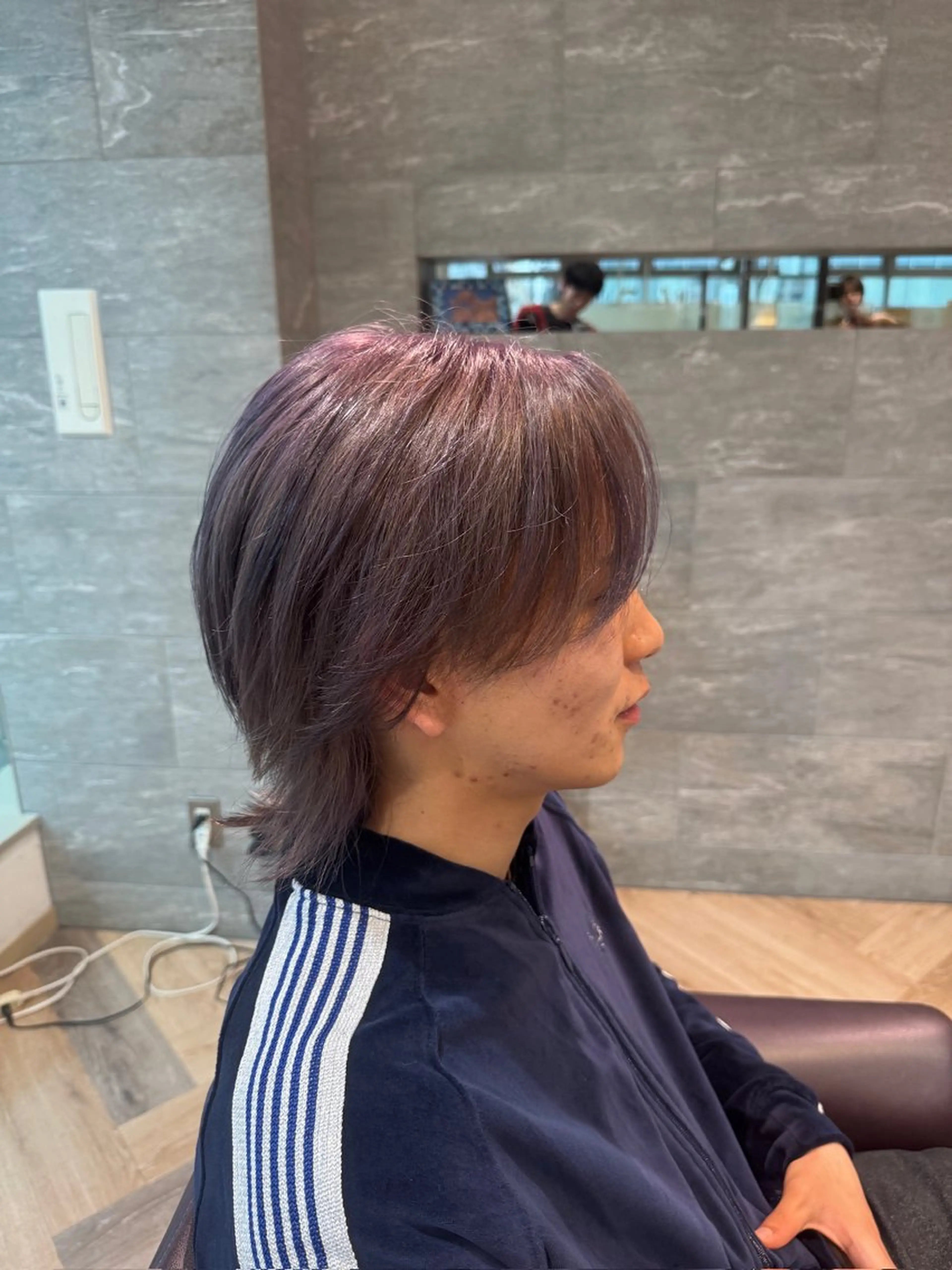 ショート カラー メンズ メンズ特化/ センターパート/八谷のヘアスタイル