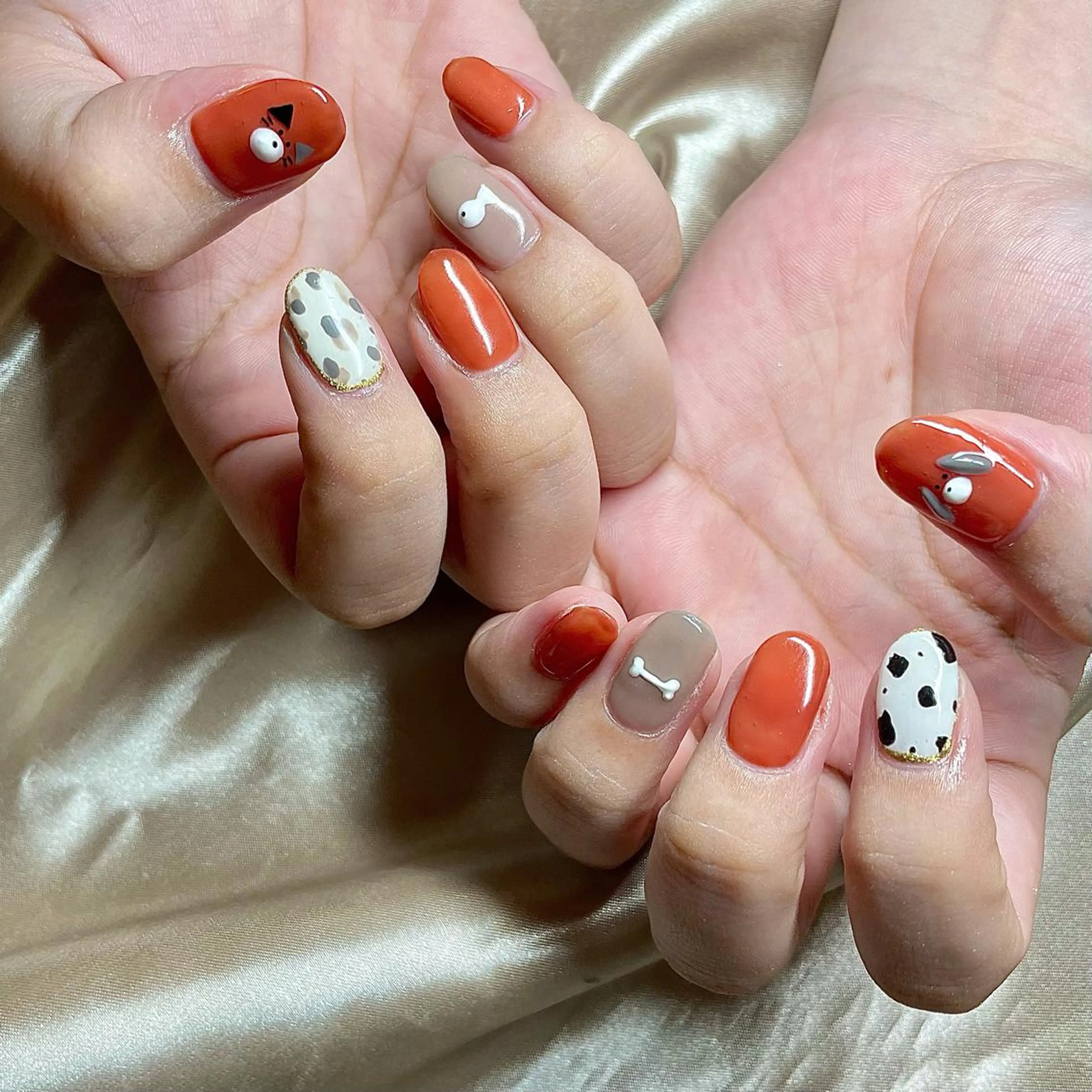 ミディアム カラー パーマ ヘアアレンジ メンズ キッズ ネイル マツエク・マツパ ハンドネイル ハンドケア nail&eye Aoのマツエク・マツパデザイン