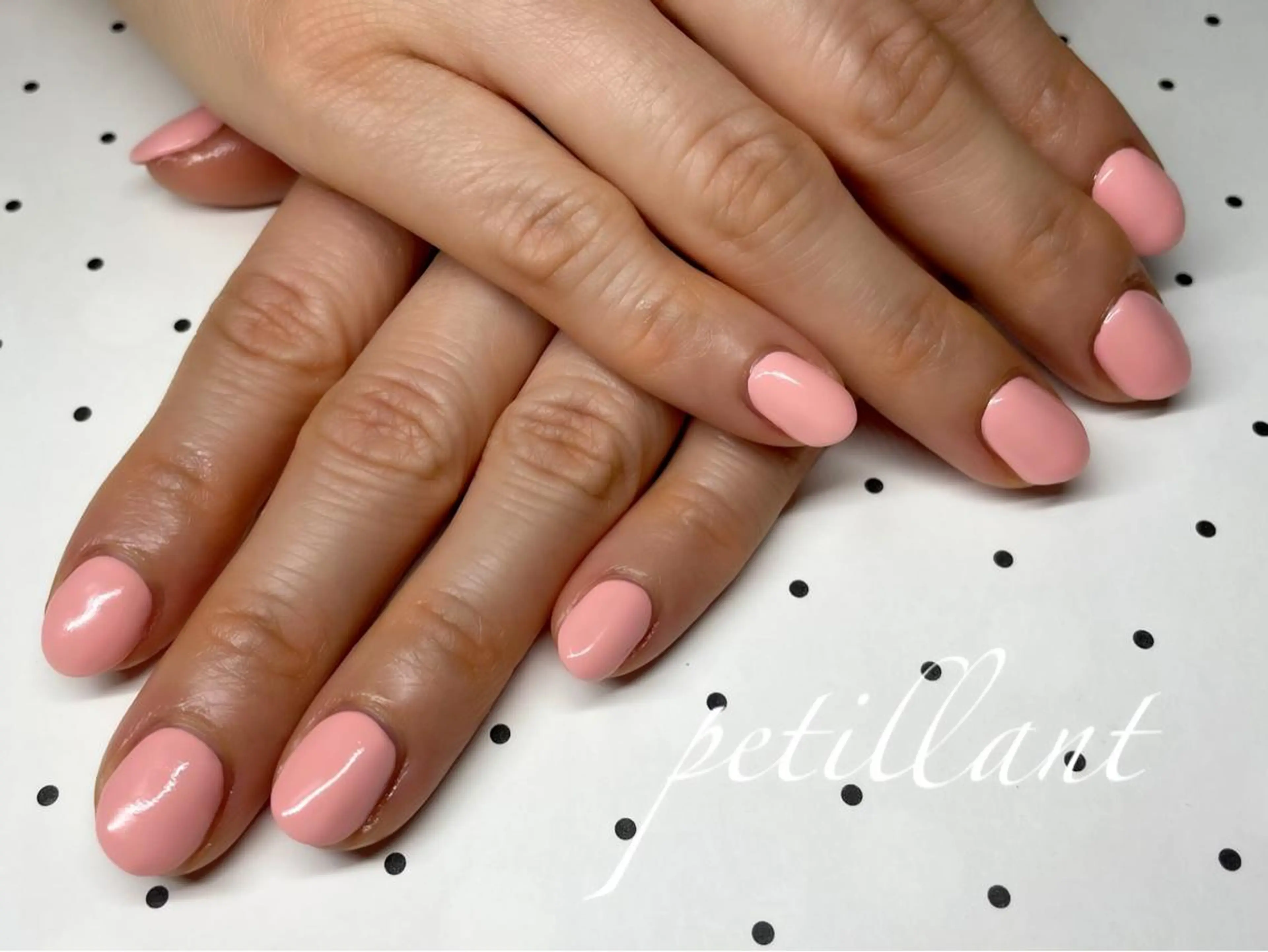 ネイル クリアネイル ワンカラーネイル ピンク 春ネイル ハンドネイル ハンドケア petillant所属・nail salon petillantのネイルデザイン