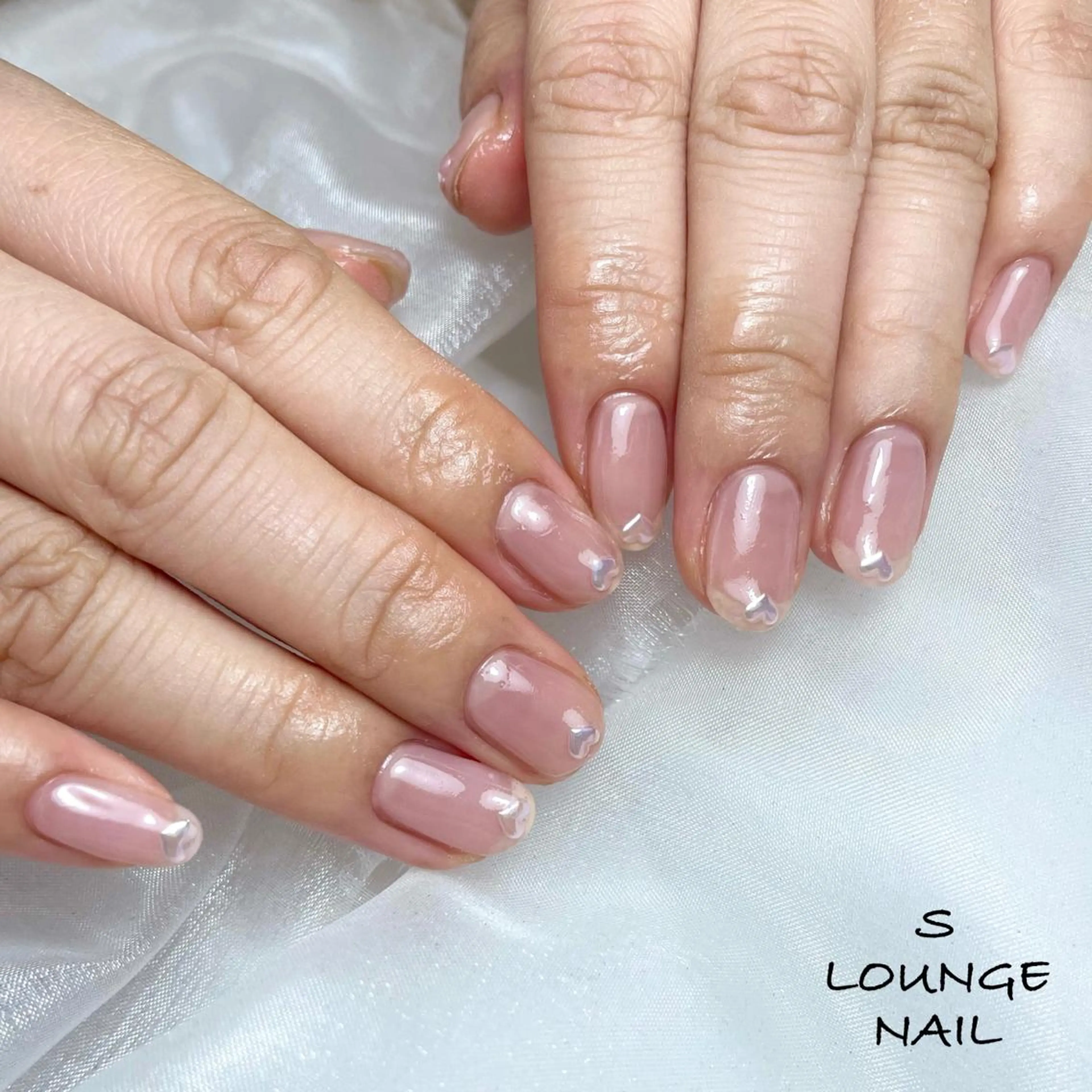 ネイル ハート ハンドネイル フットネイル S LOUNGE NAIL所属・パーツたくさん🍓 SUMIのネイルデザイン