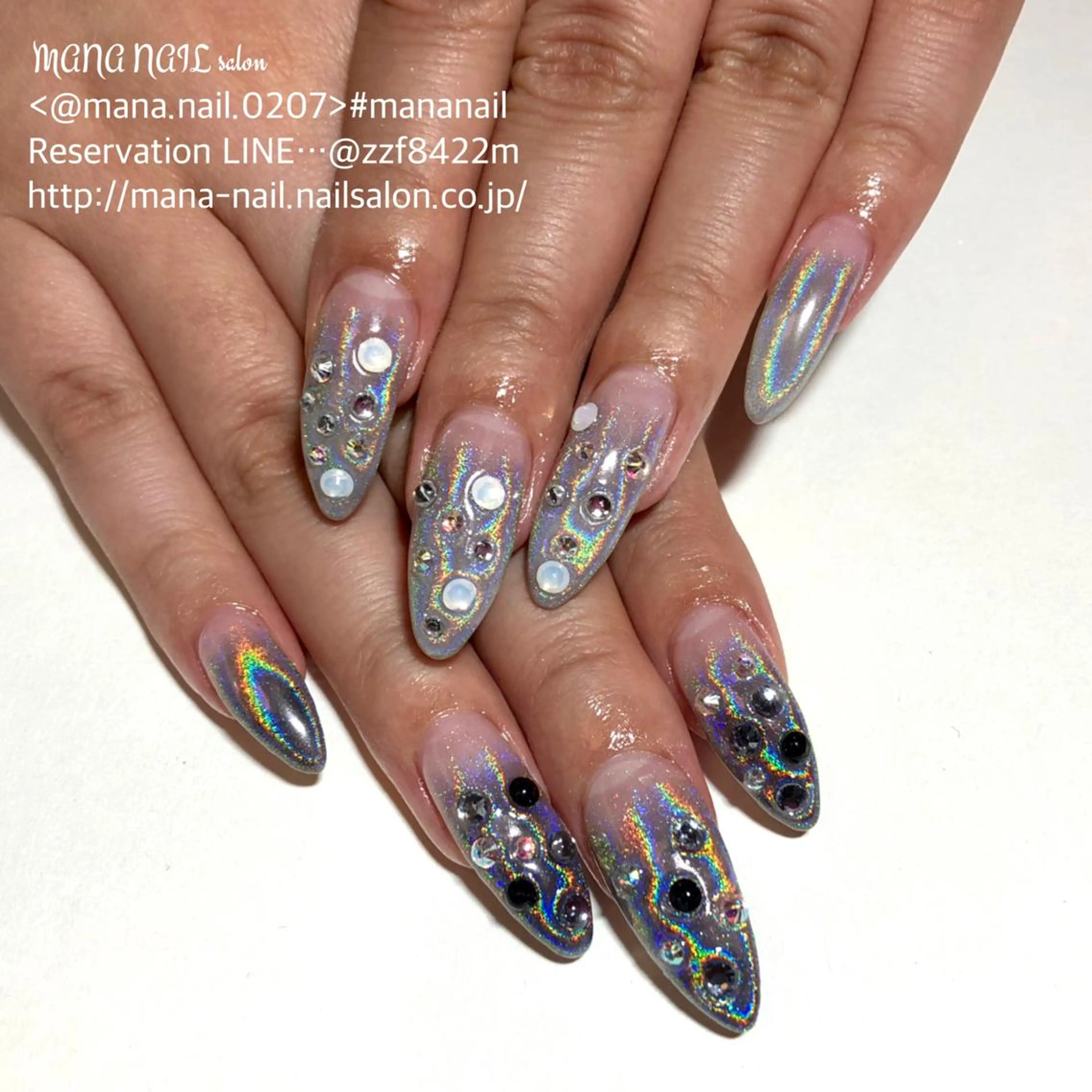 ネイル 長さ出し ジェルネイル グラデーション 春ネイル 夏ネイル 廣瀬 真奈美のネイルデザイン