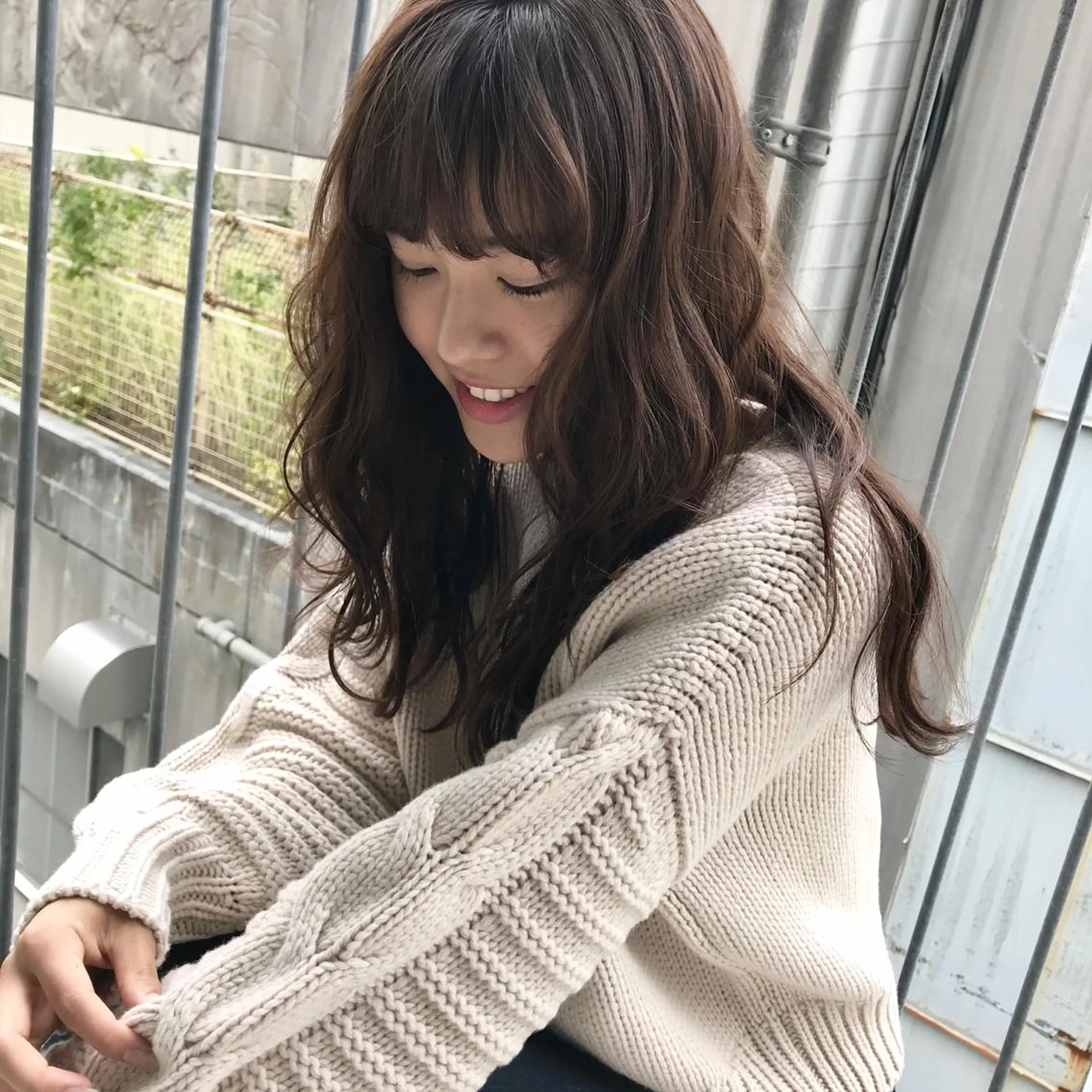 セミロング カラー Utata  literie所属・🌷小野田 睦🌷のヘアスタイル