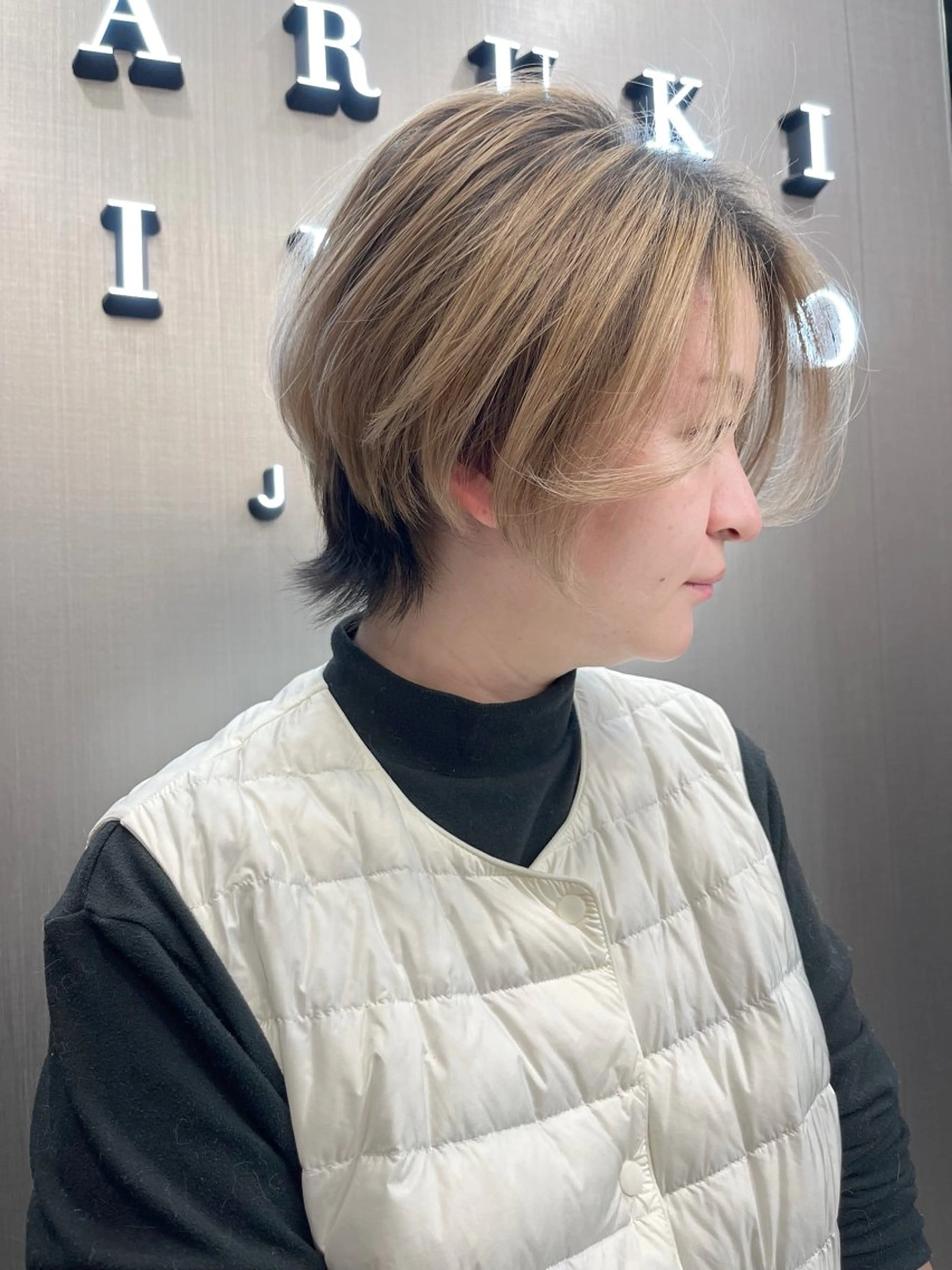 ショート カラー hair salon Ranun髪質改善のヘアスタイル