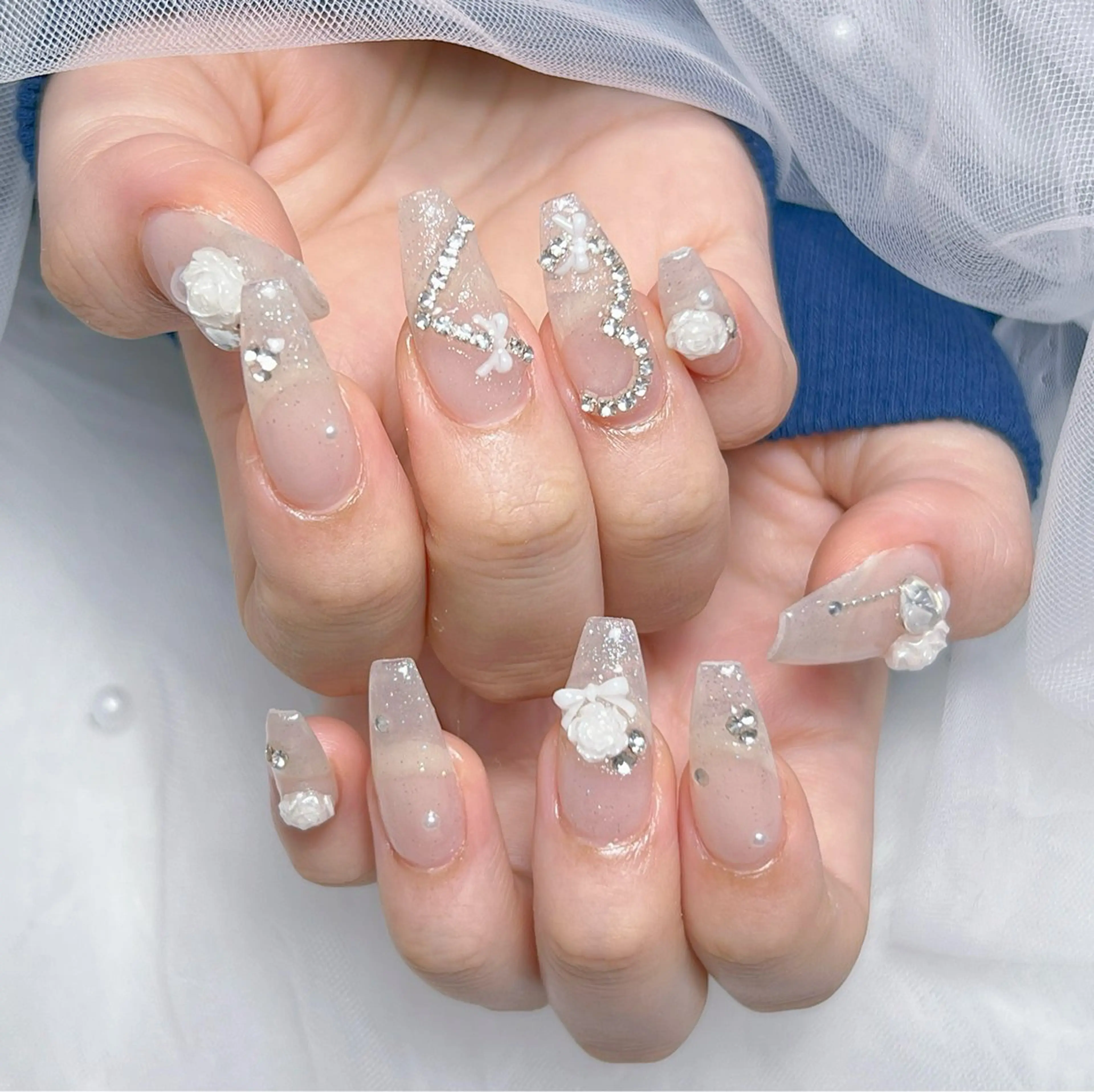 ネイル アートネイル オーロラネイル チークネイル 長さ出し フットネイル Miya_nail所属・Miya _nailのネイルデザイン