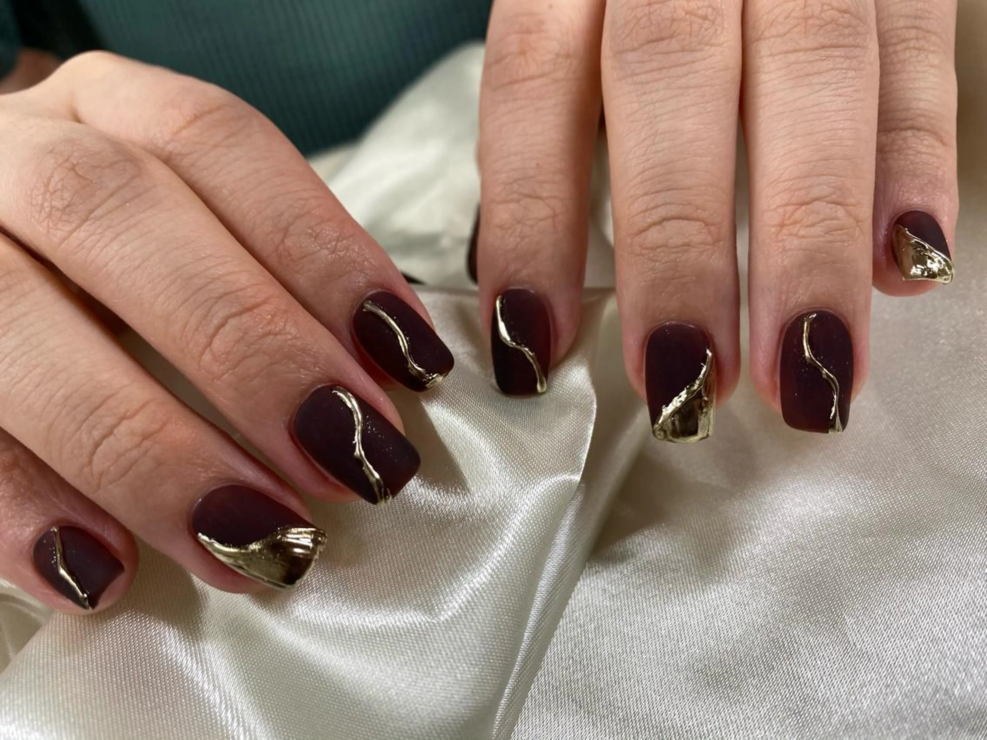 ネイル マットネイル ミラーネイル Charme. NOBUKOのネイルデザイン