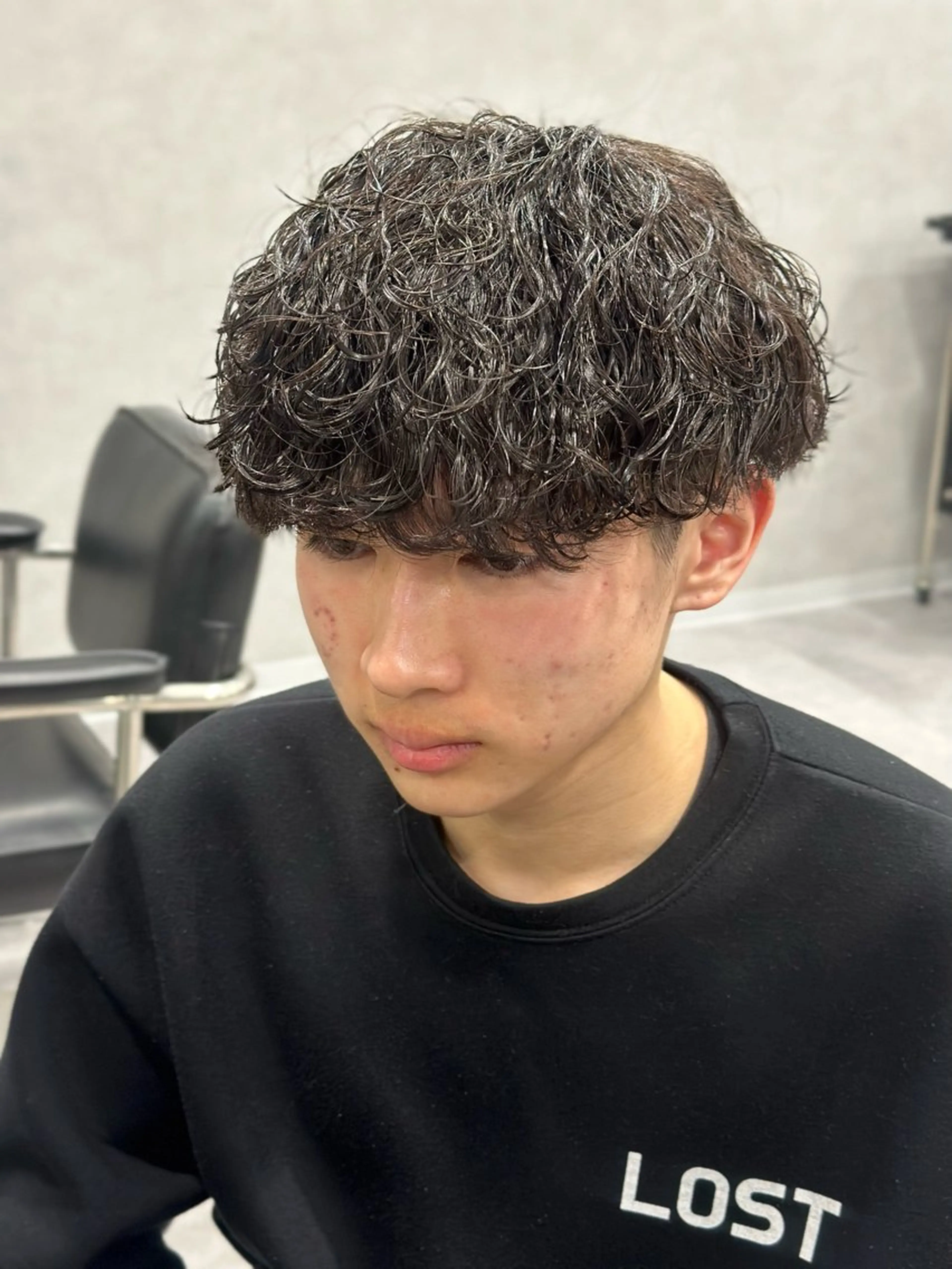 カット+波巻きパーマorシャドウパーマの写真