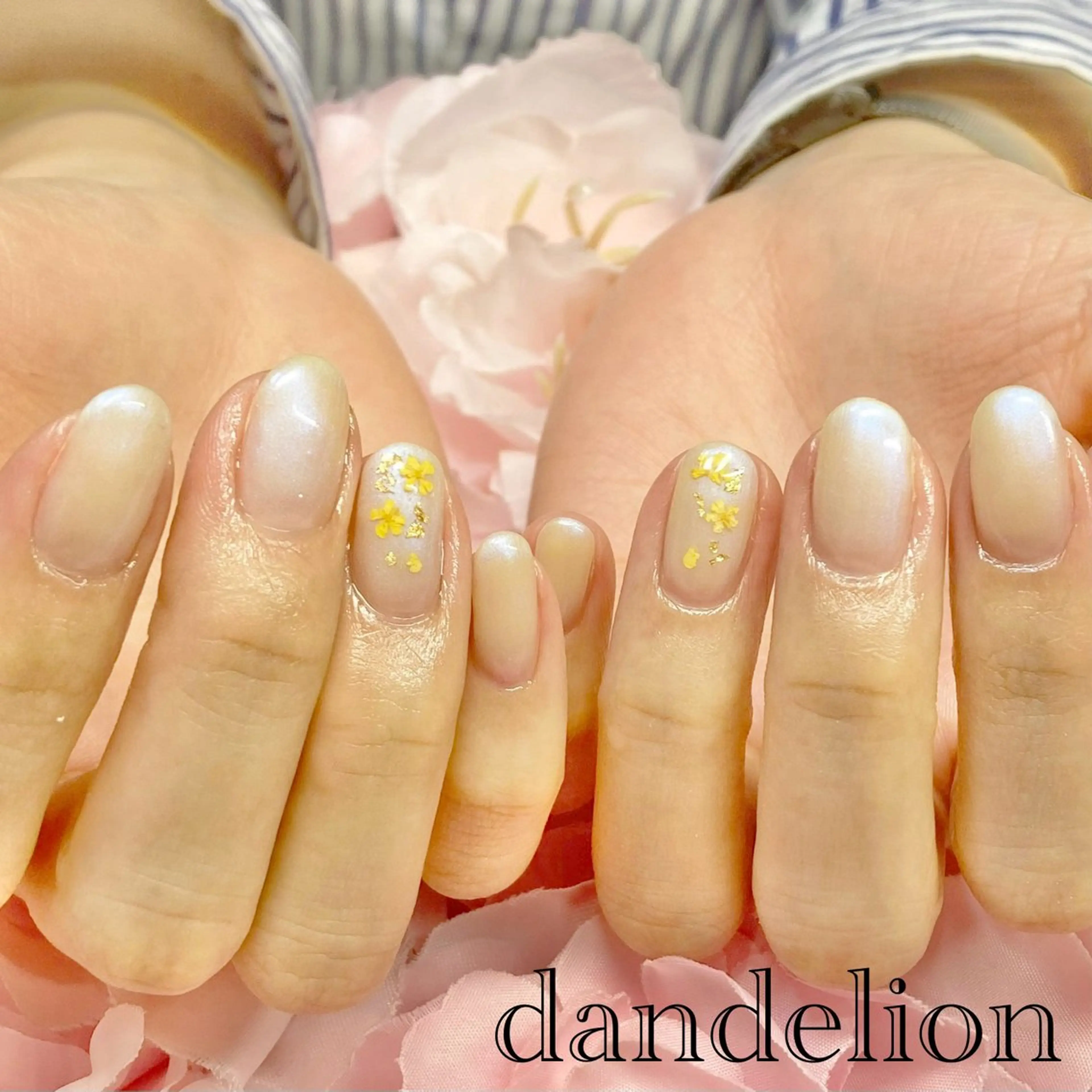 ネイル ハンドネイル ハンドケア dandelion ダンデライオンのネイルデザイン