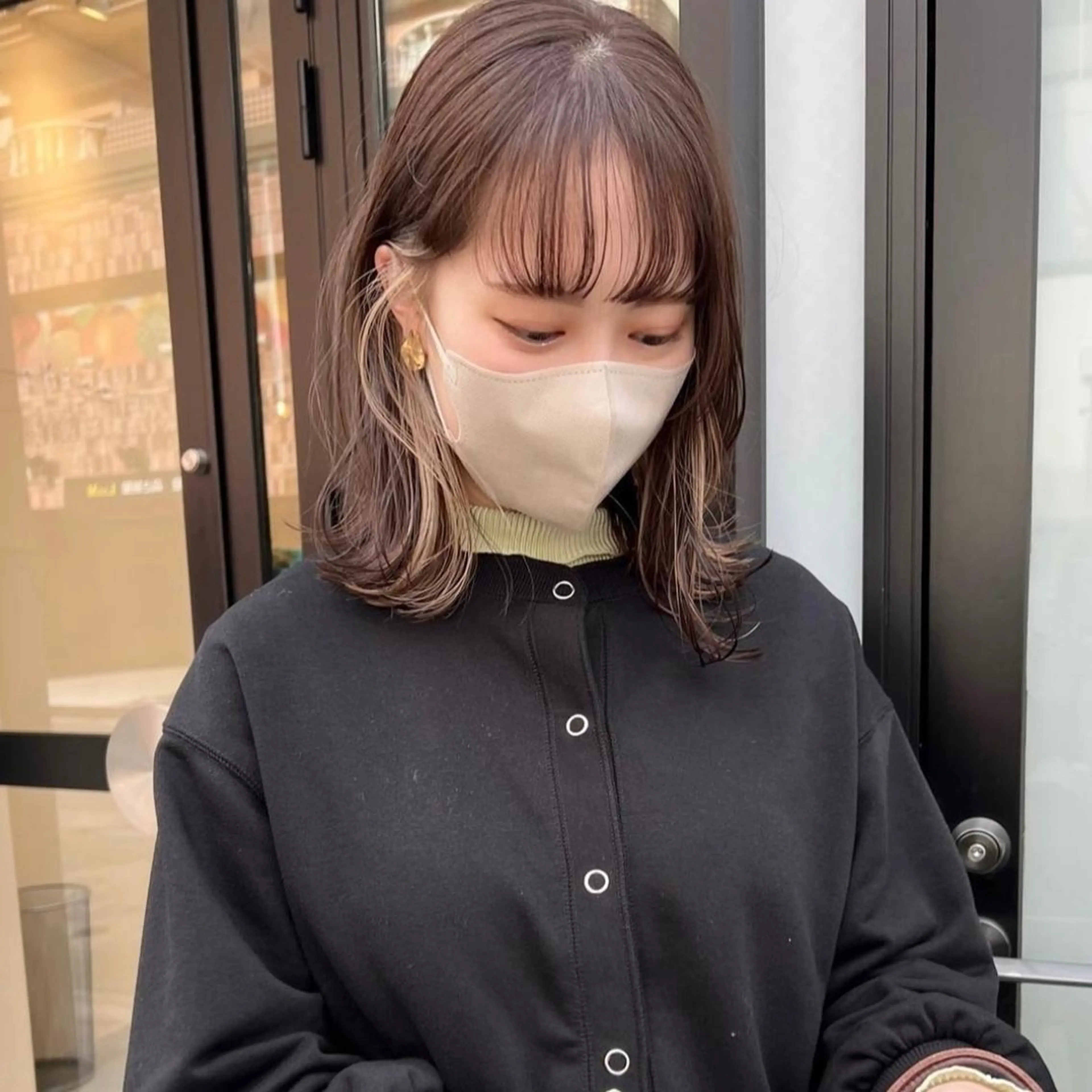 ミディアム カラー arisa/暖色 /伏見/レイヤーのヘアスタイル