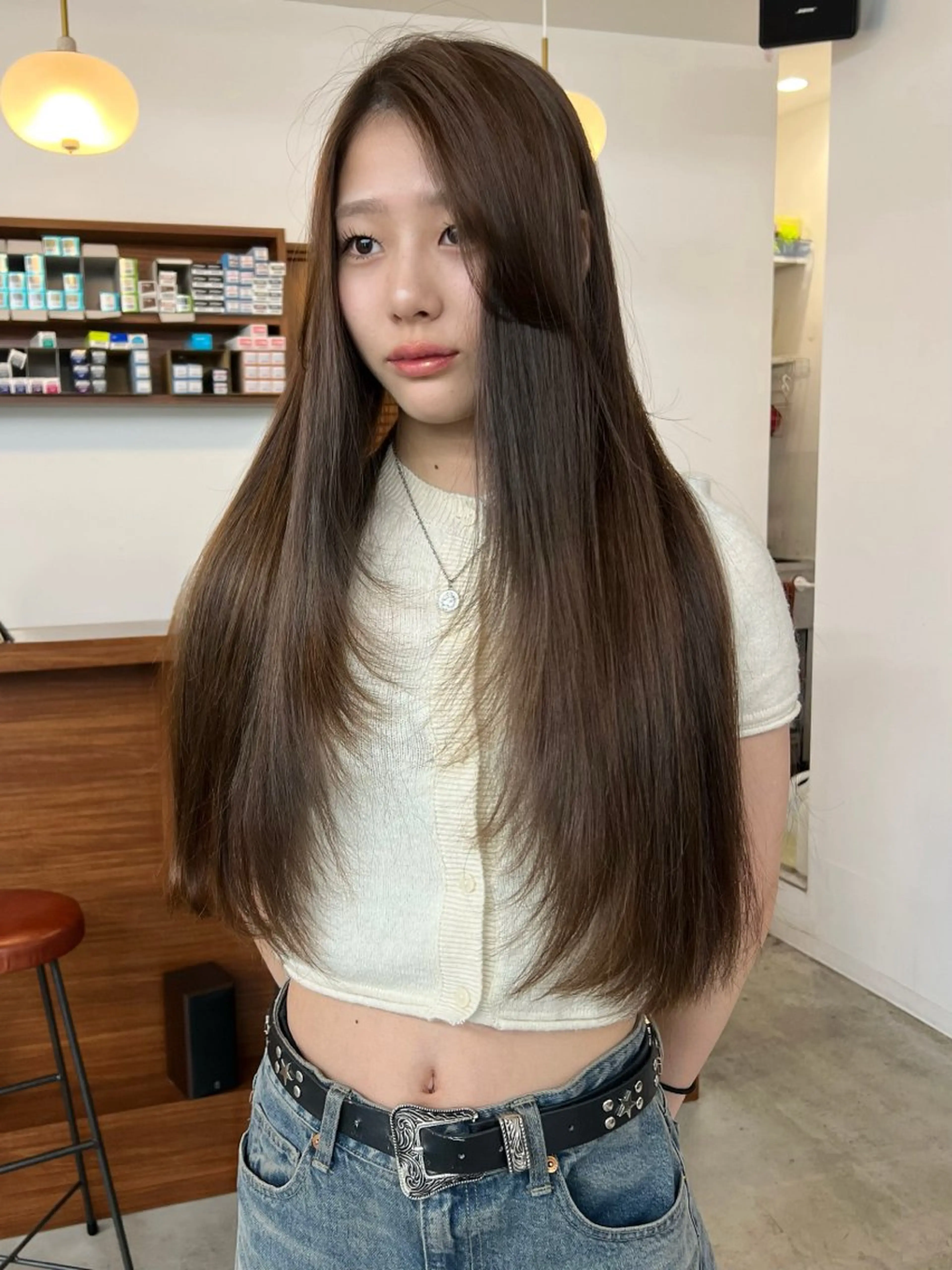 ロング ヘアカラー いざわりお /梅田/ブリーチのヘアスタイル