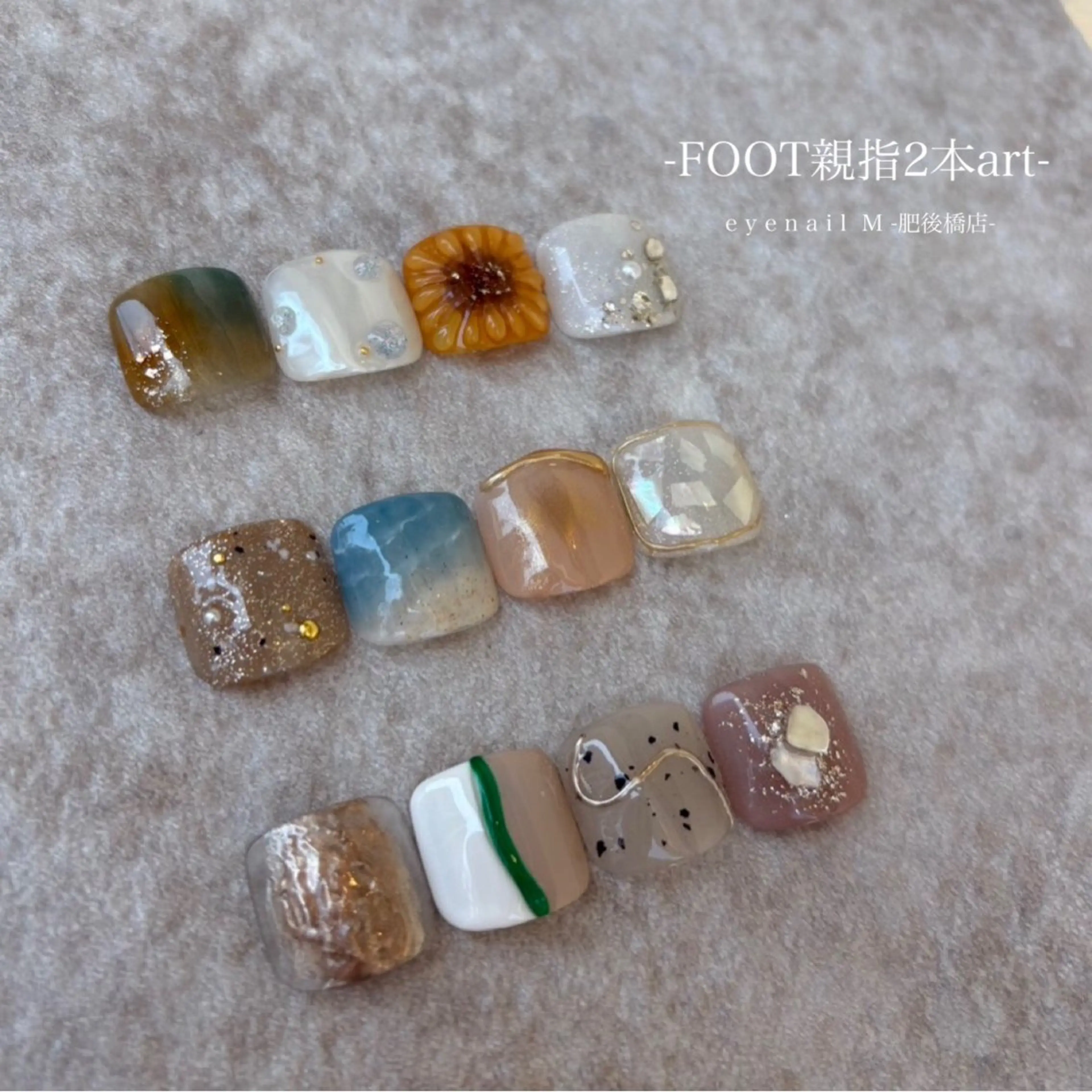 ネイル フットネイル miki 🌿のネイルデザイン