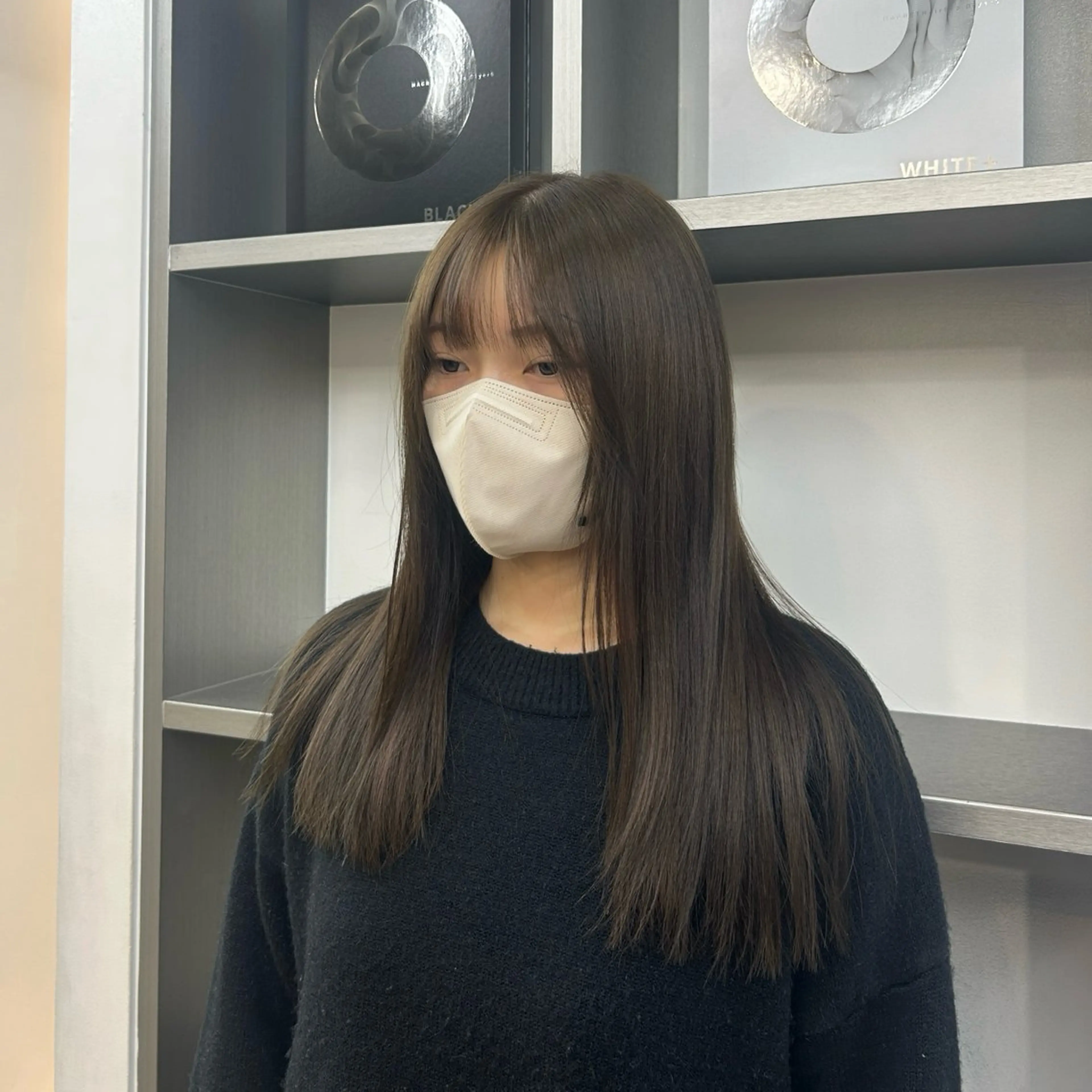 セミロング カラー ヘアカラー トリートメント ✨うる艶/ブリーチ✨ 𝓡𝒖𝓷𝐚💋のヘアスタイル