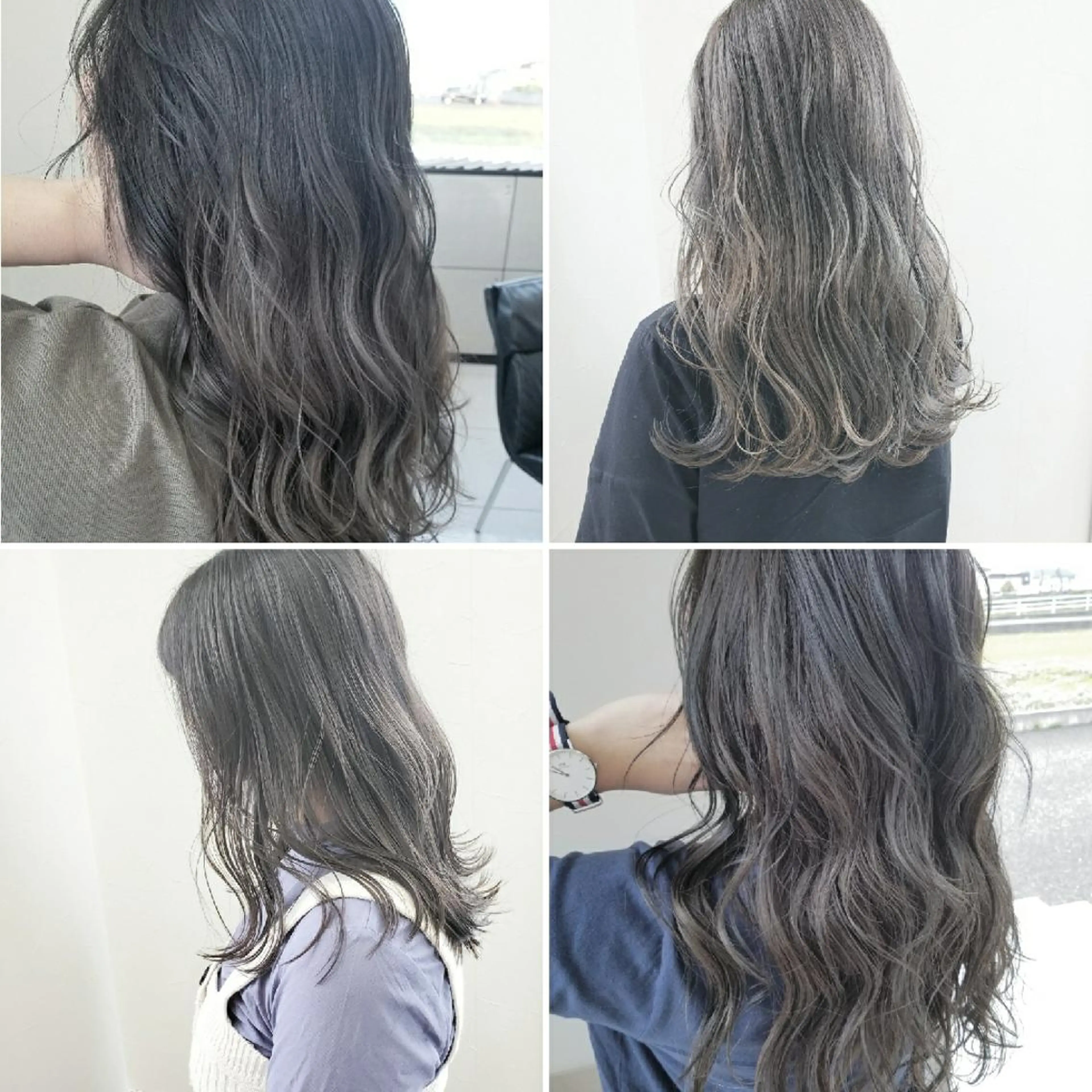 カラー グレージュ ヘアカラー トリートメント レイヤーカット/ ウルフカット/大橋 のヘアスタイル