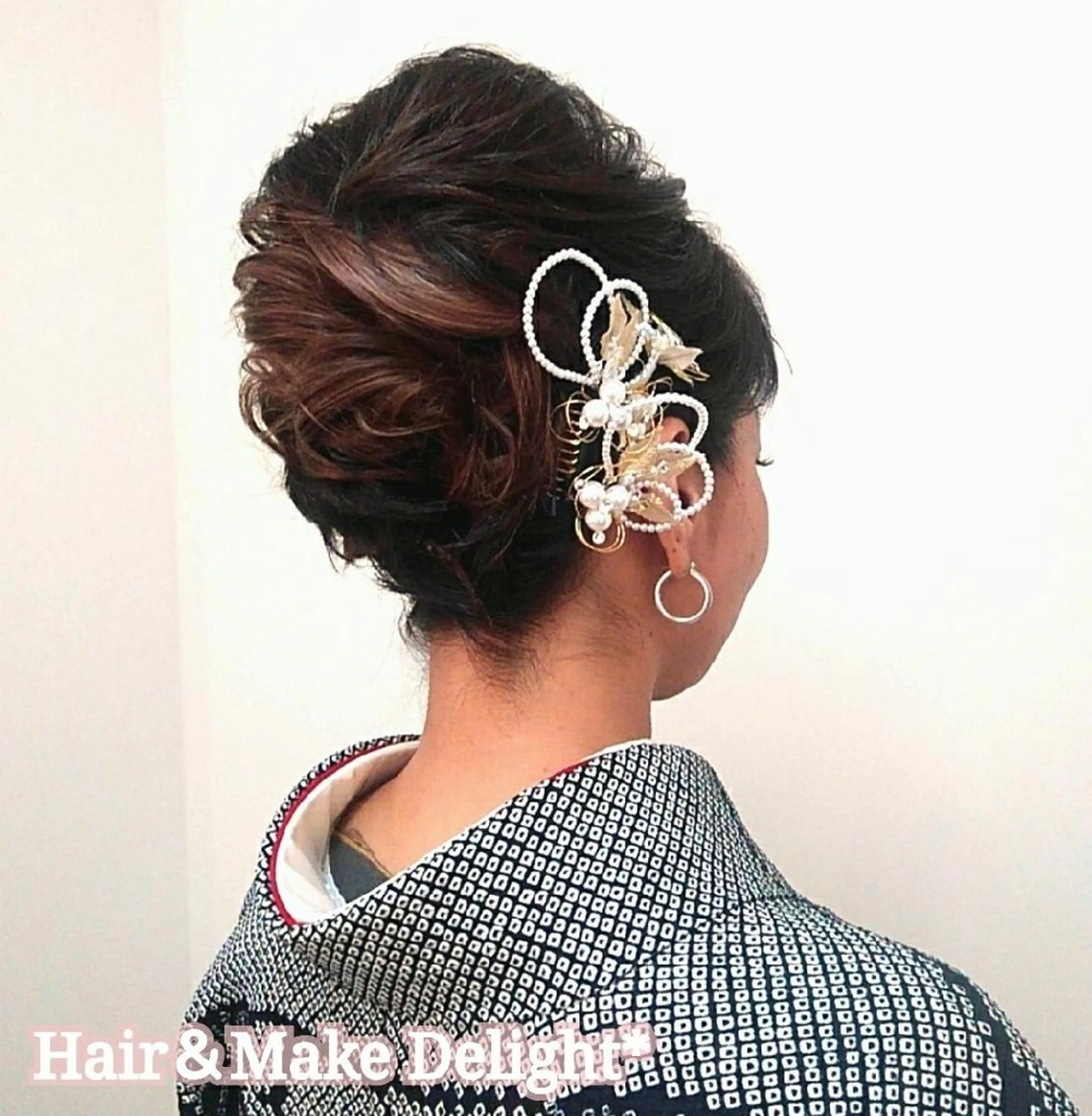 ヘアアレンジ ショート 着付け Hair&Make  Delight*のヘアスタイル