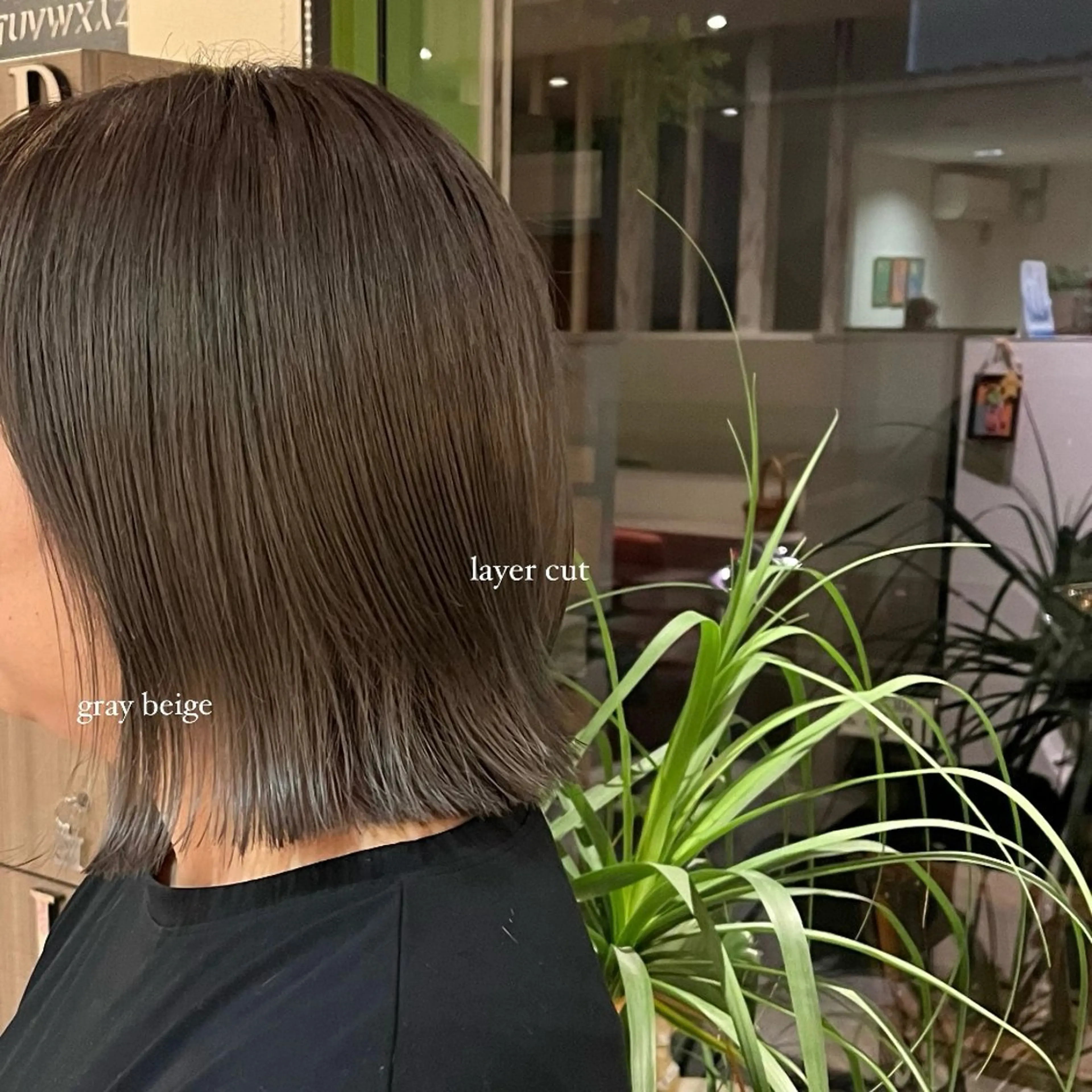 ミディアム カラー an.nico所属・レイヤー/透明感艶 カラー丸山ななほのヘアスタイル