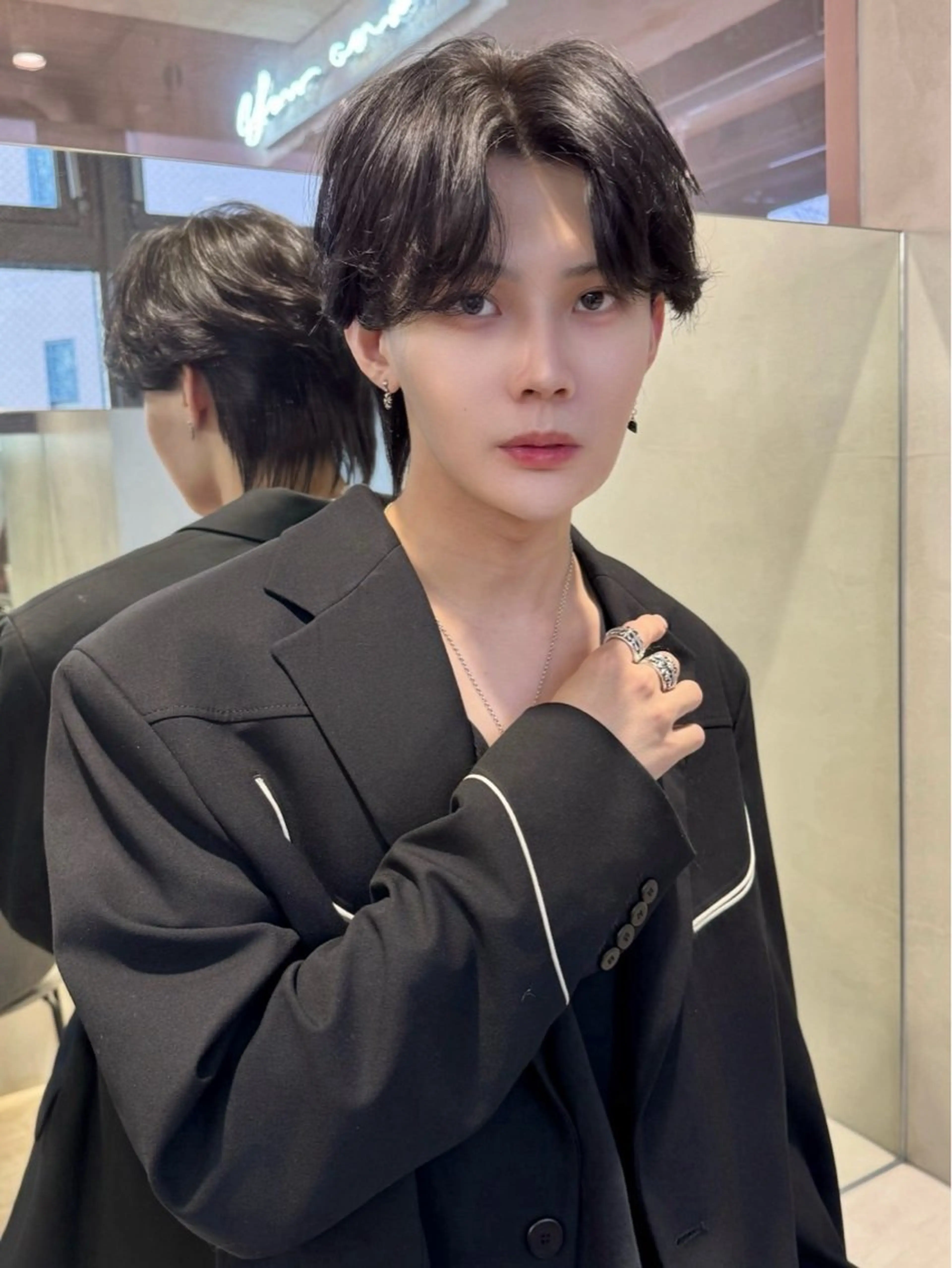 メンズ ブリーチなしW🎀 髪質改善／はのんのヘアスタイル