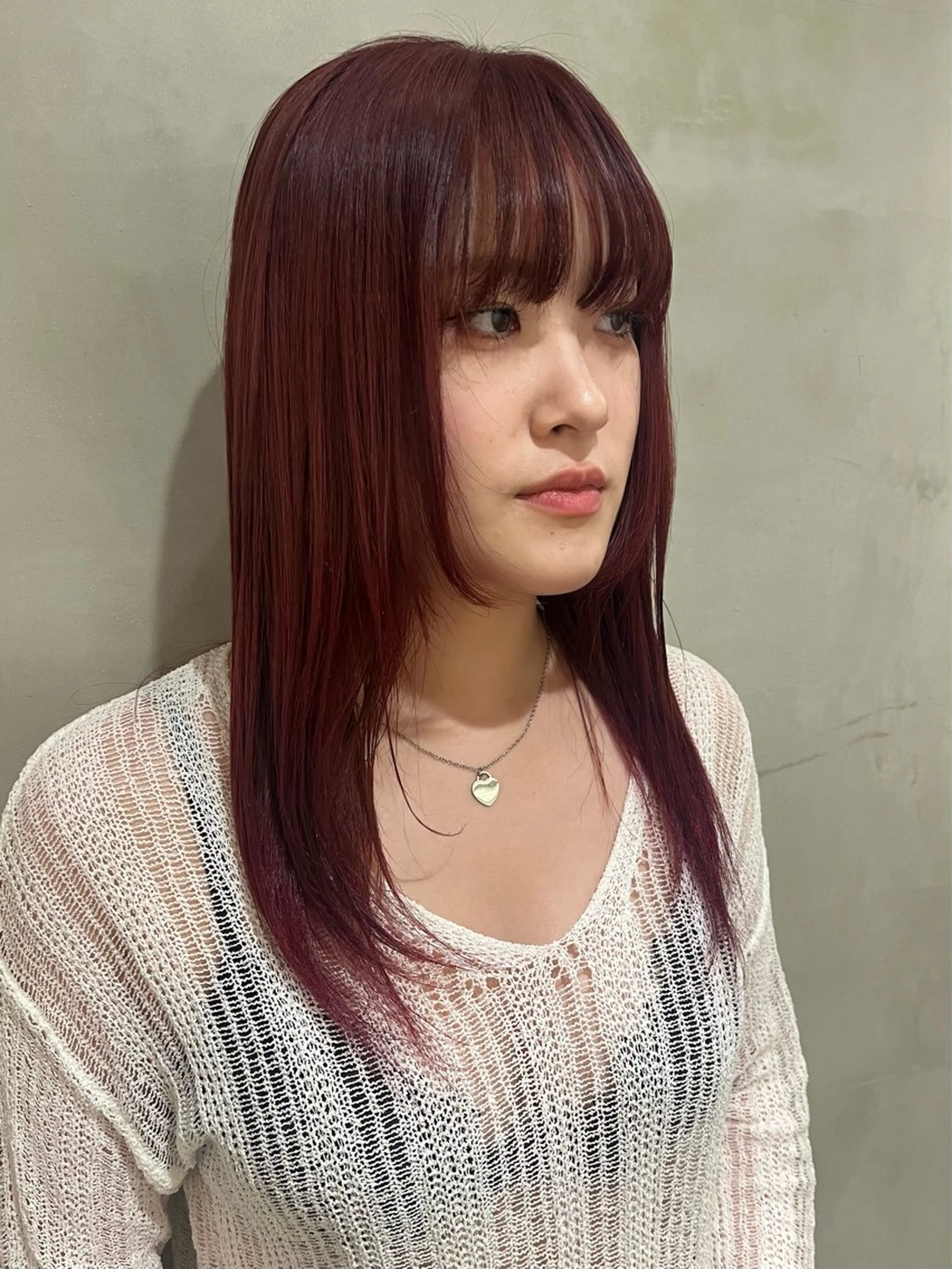 セミロング カラー ヘアカラー トリートメント 顔まわり/暖色 可愛い特化🎀ゆうなのヘアスタイル