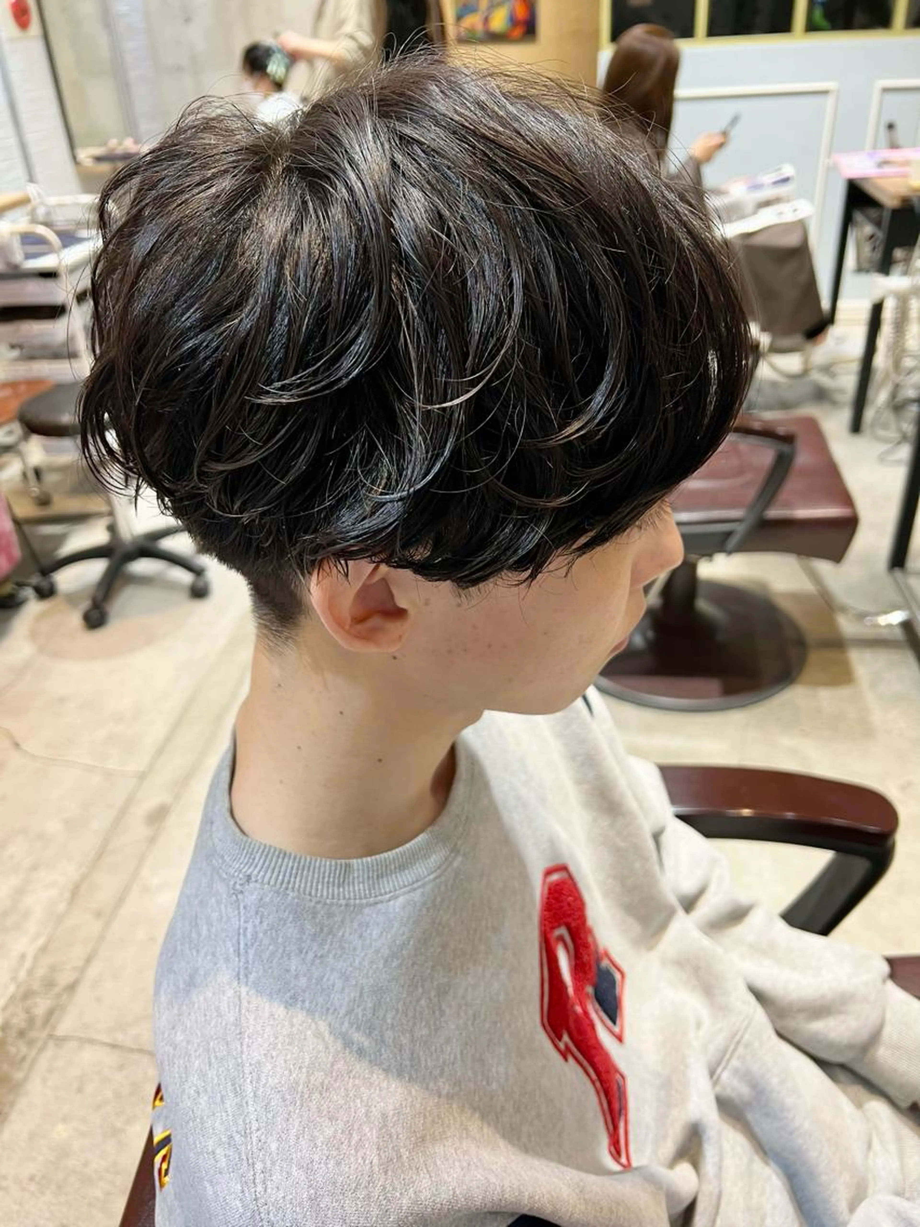 メンズ限定カット+ナチュラルパーマ✨ダメージ軽減コスメパーマ✨️の写真