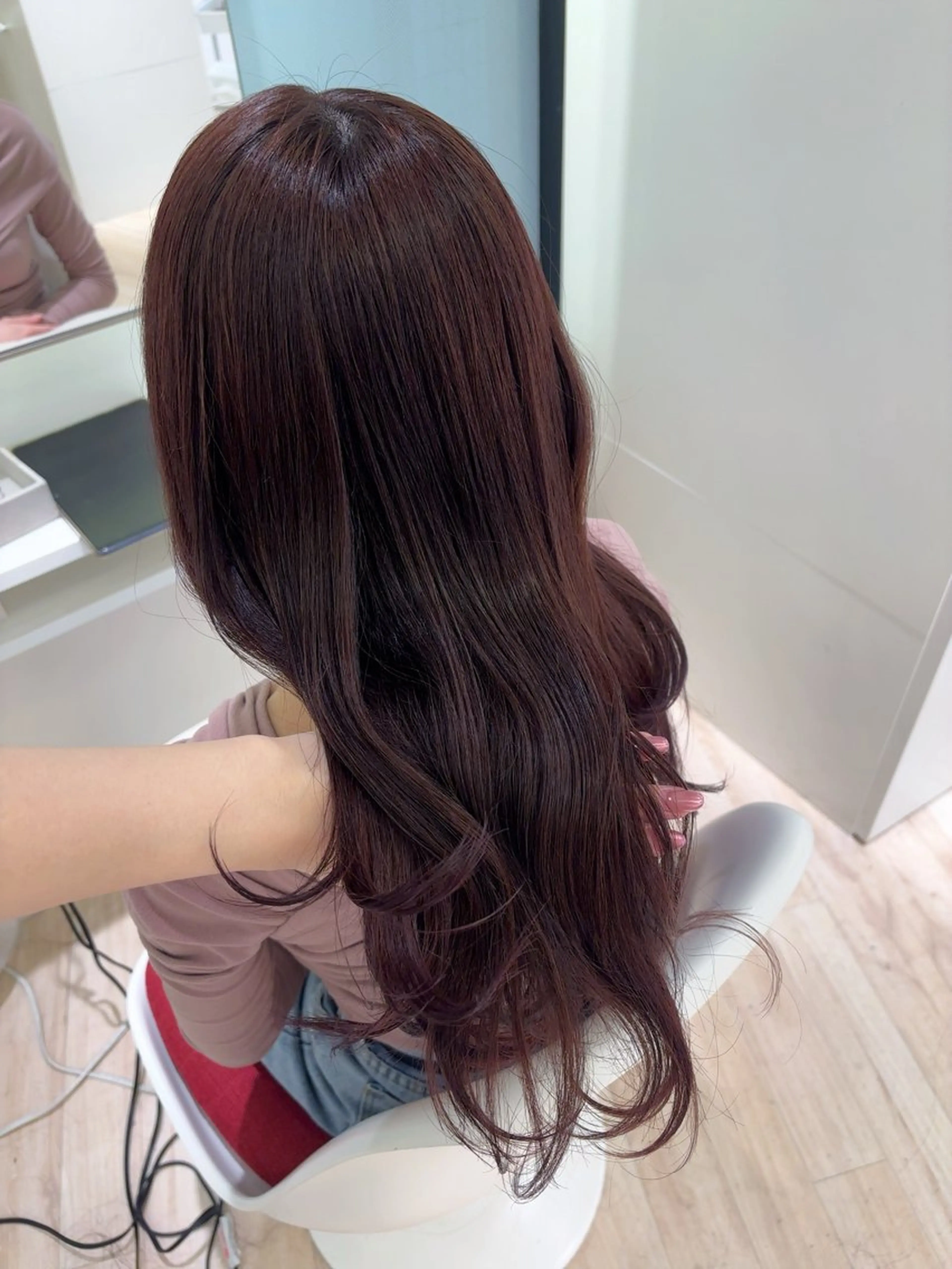 ロング カラー ParveMix 岡本えりかのヘアスタイル