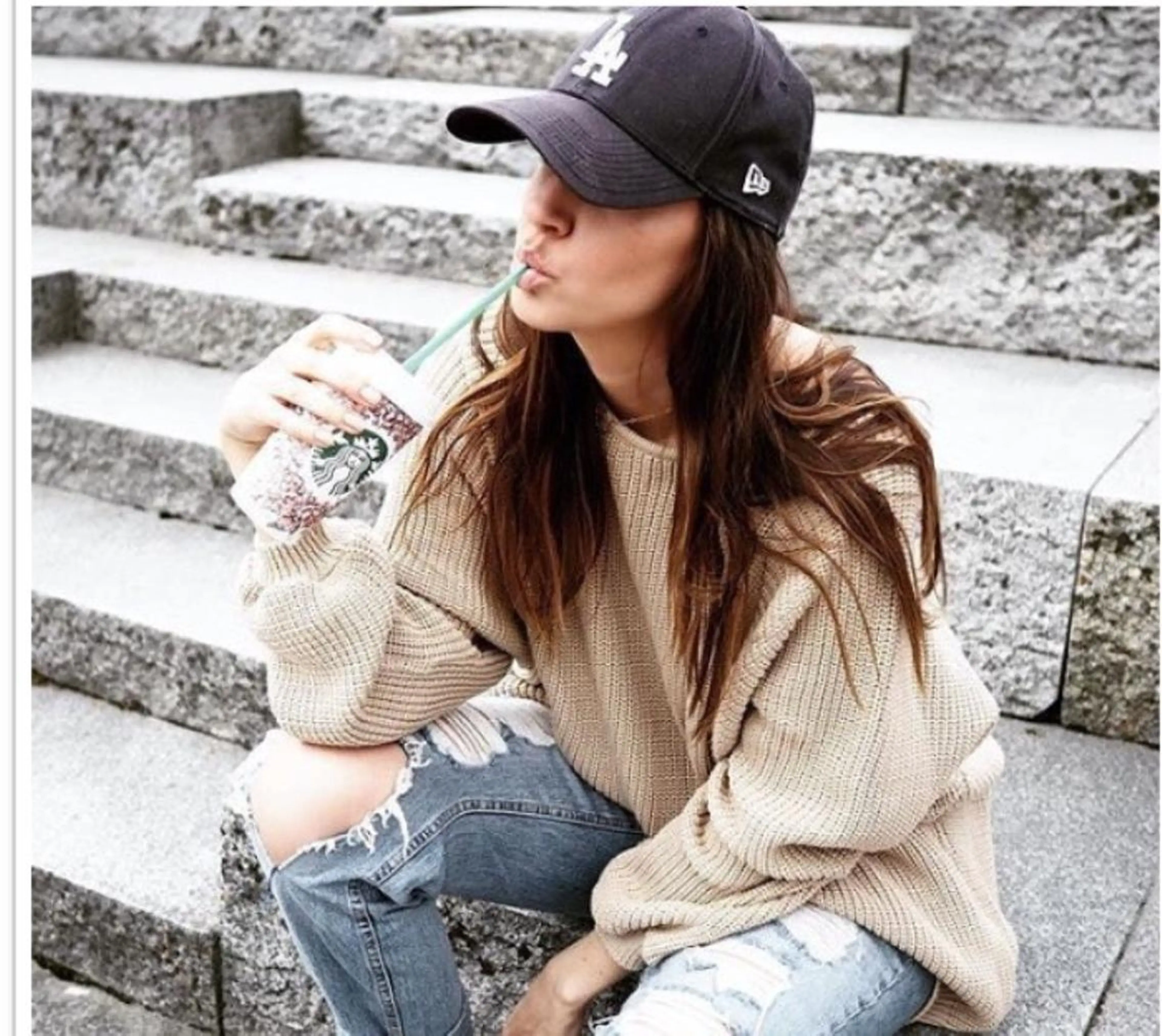 ロング カラー パーマ チビ編み込みエクステ シールEXどぅ〜すのヘアスタイル