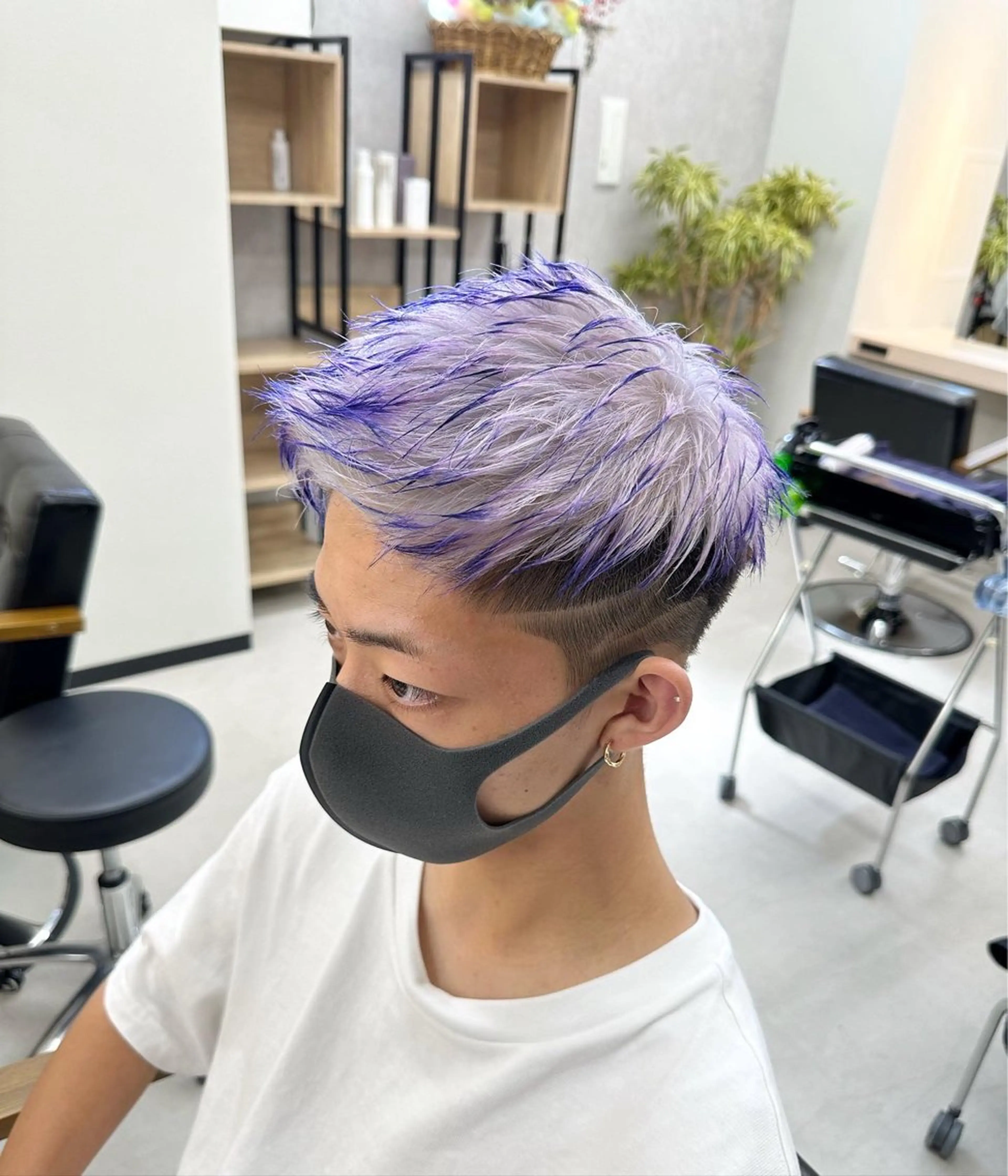 ショート カラー メンズ カット ヘアカラー 𝐑𝐲𝐮𝐤𝐢 【店長】ALEAPのヘアスタイル