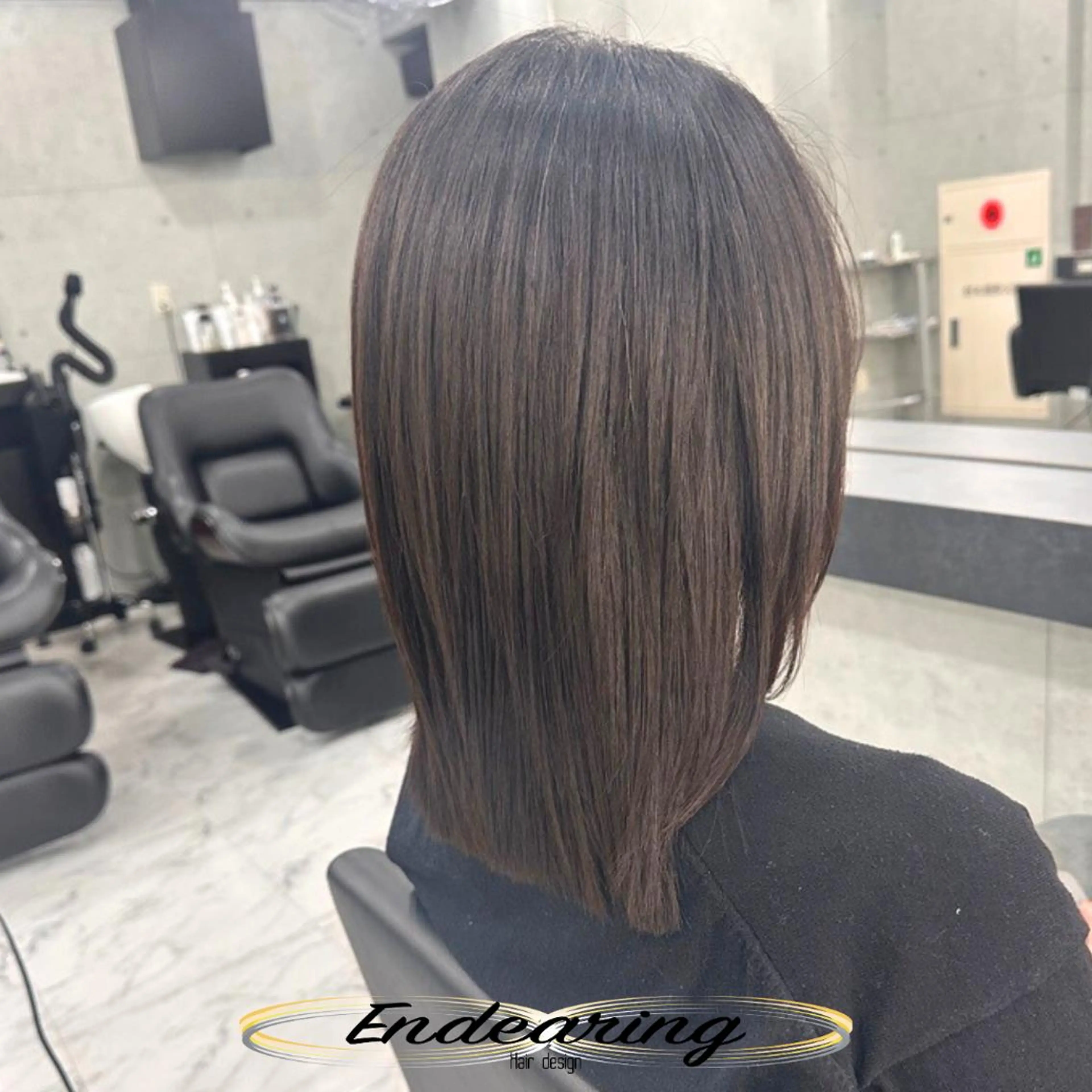 ミディアム レイヤーカット 似合わせカット 外ハネヘア カット ヘアカラー Endearing 銀座/レイヤーカットのヘアスタイル