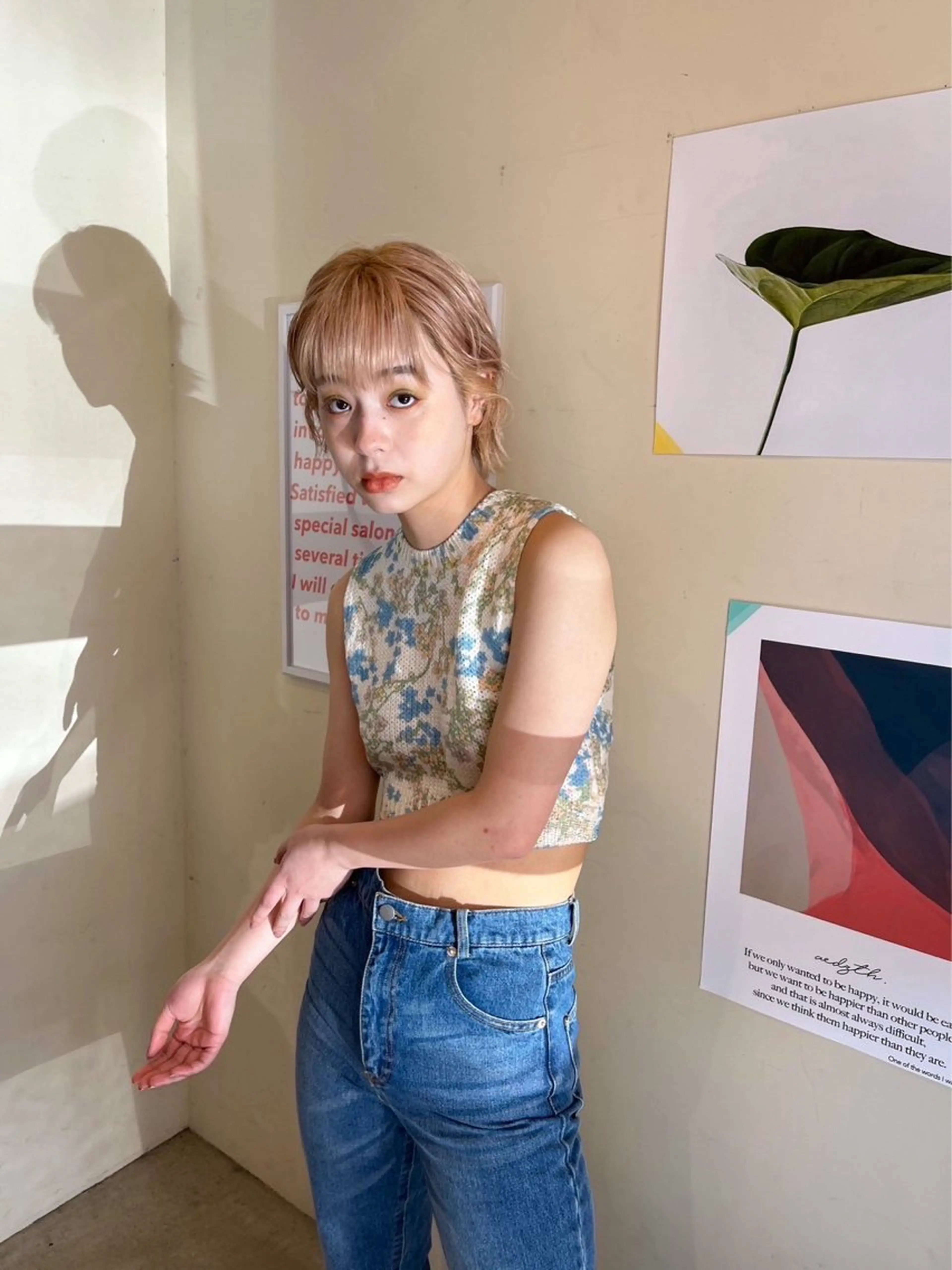 ショート 森綱 悠 /ボブ/ブリーチのヘアスタイル