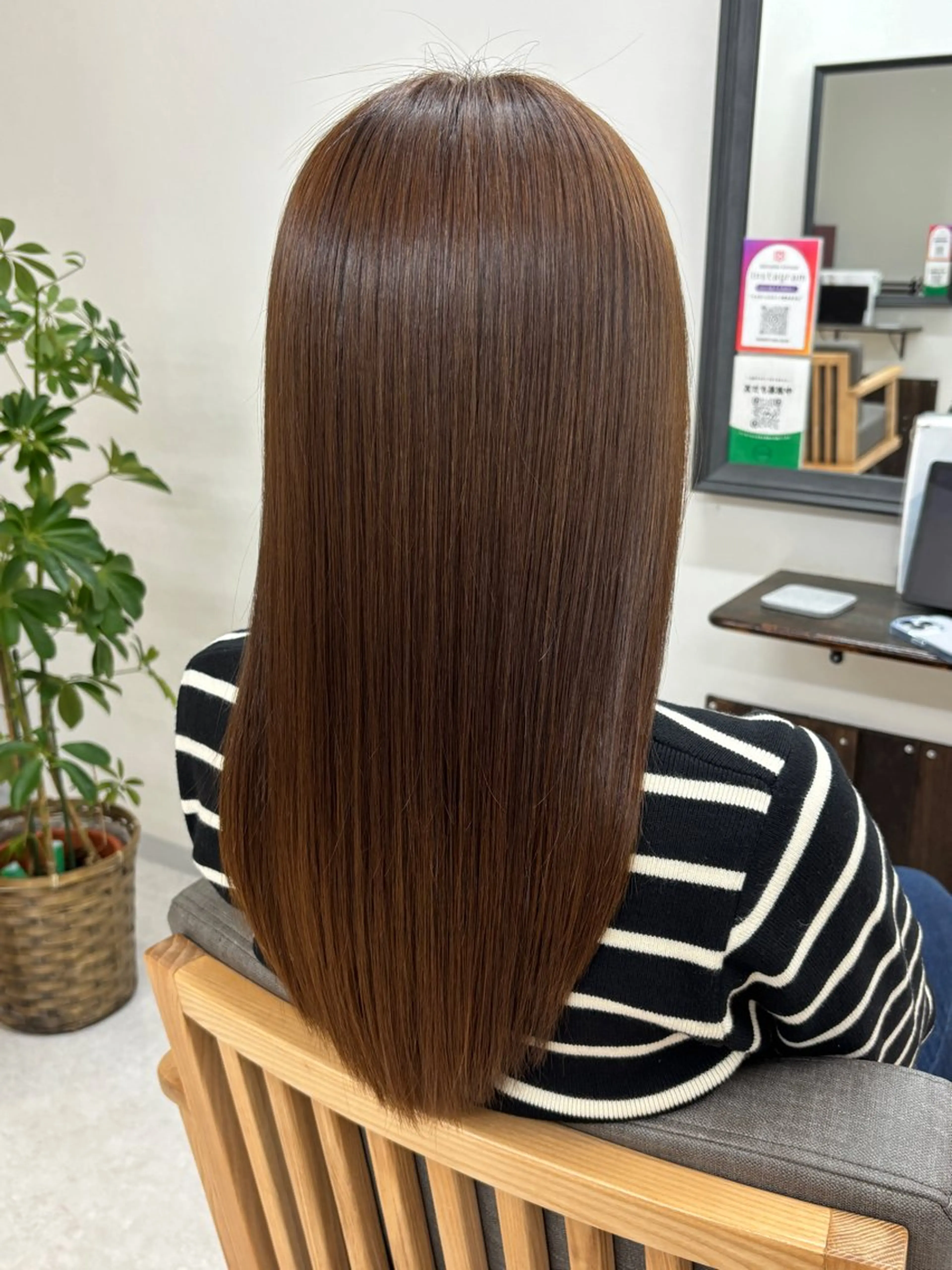 セミロング セミロングパーマ ハイライト 髪質改善 縮毛矯正 トリートメント カット ヘアカラー 布施/髪質改善サロン conceptのヘアスタイル