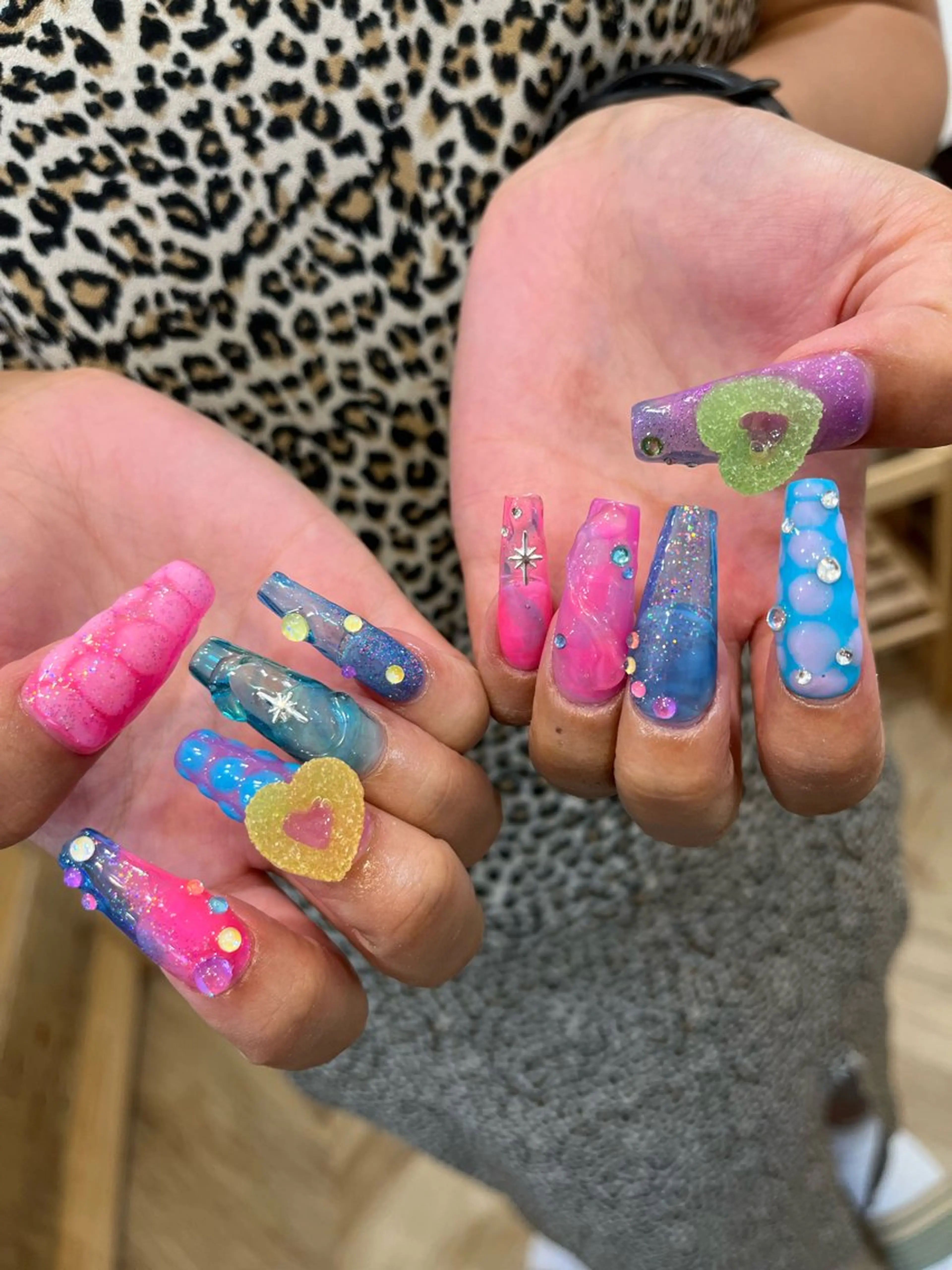 長さだしあり(après)gel-x🍿10本デザインの写真